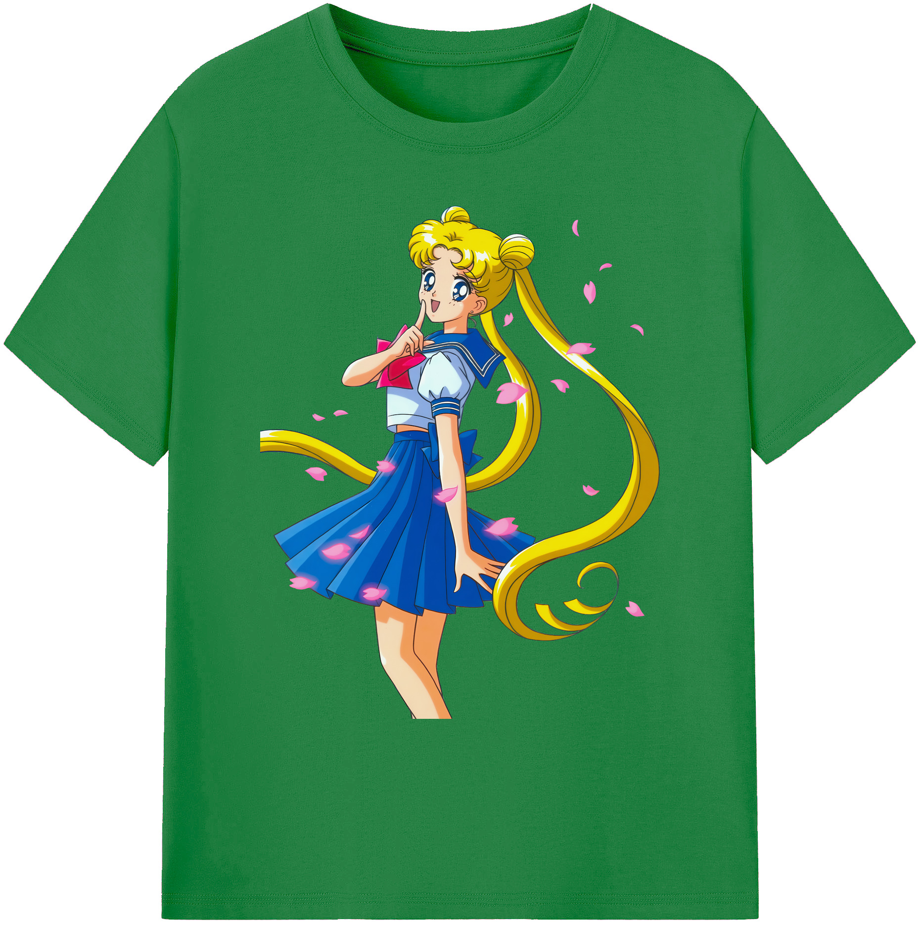 （画像用） 美少女戦士セーラームーン 愛野 美奈子 あいの みなこ Sailor Moon Aino Minako 綿100％ メンズ半袖Tシャツ｜肌触りやわらか＆通気性