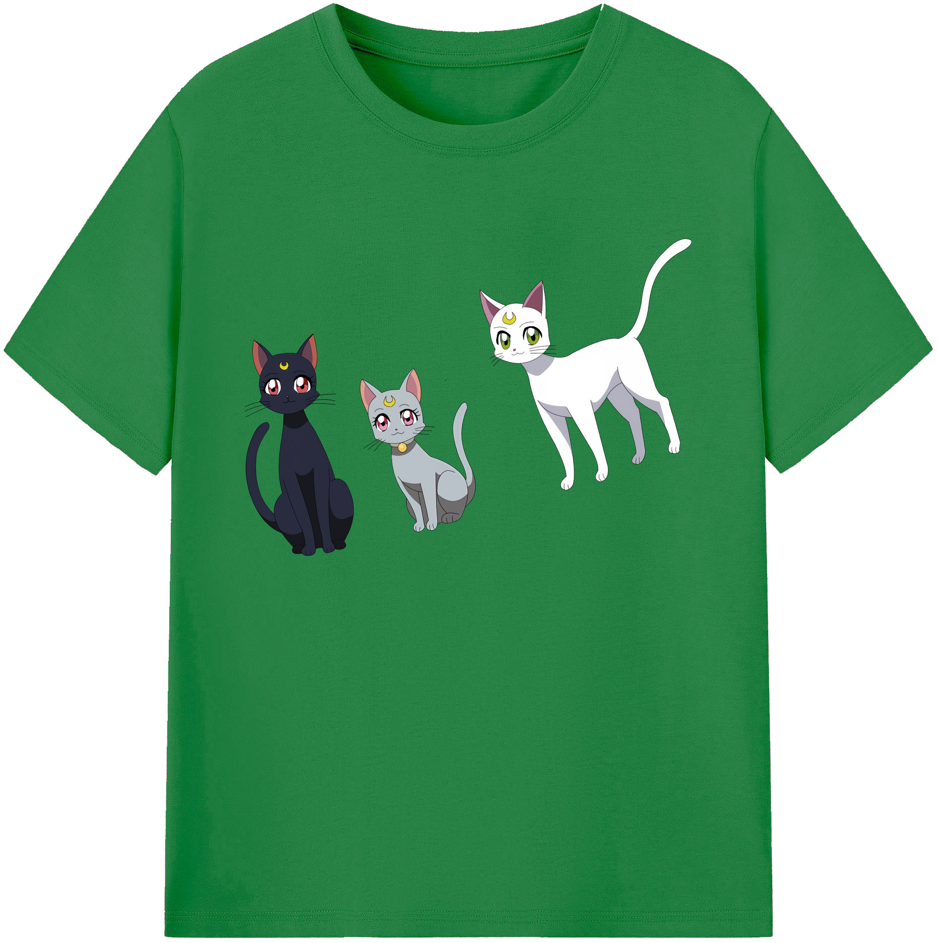 （画像用） 美少女戦士セーラームーン Sailor Moon 綿100％ メンズ半袖Tシャツ｜肌触りやわらか＆通気性