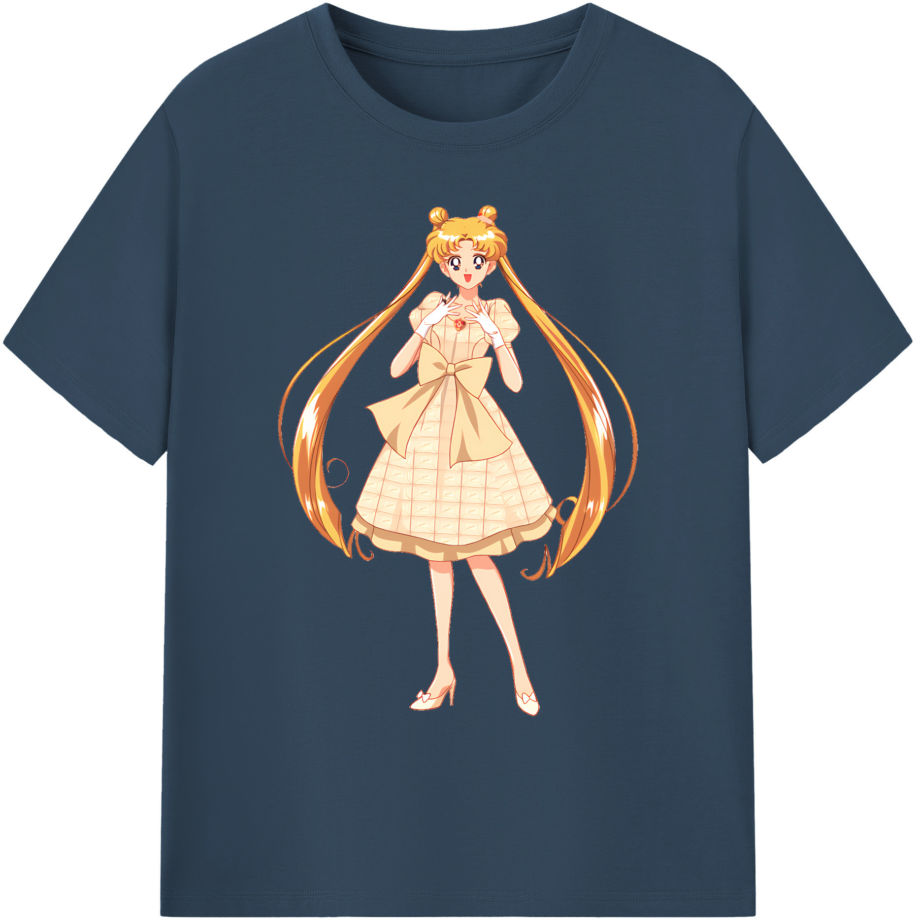 （画像用） 美少女戦士セーラームーン 愛野 美奈子 あいの みなこ Sailor Moon Aino Minako 綿100％ メンズ半袖Tシャツ｜肌触りやわらか＆通気性