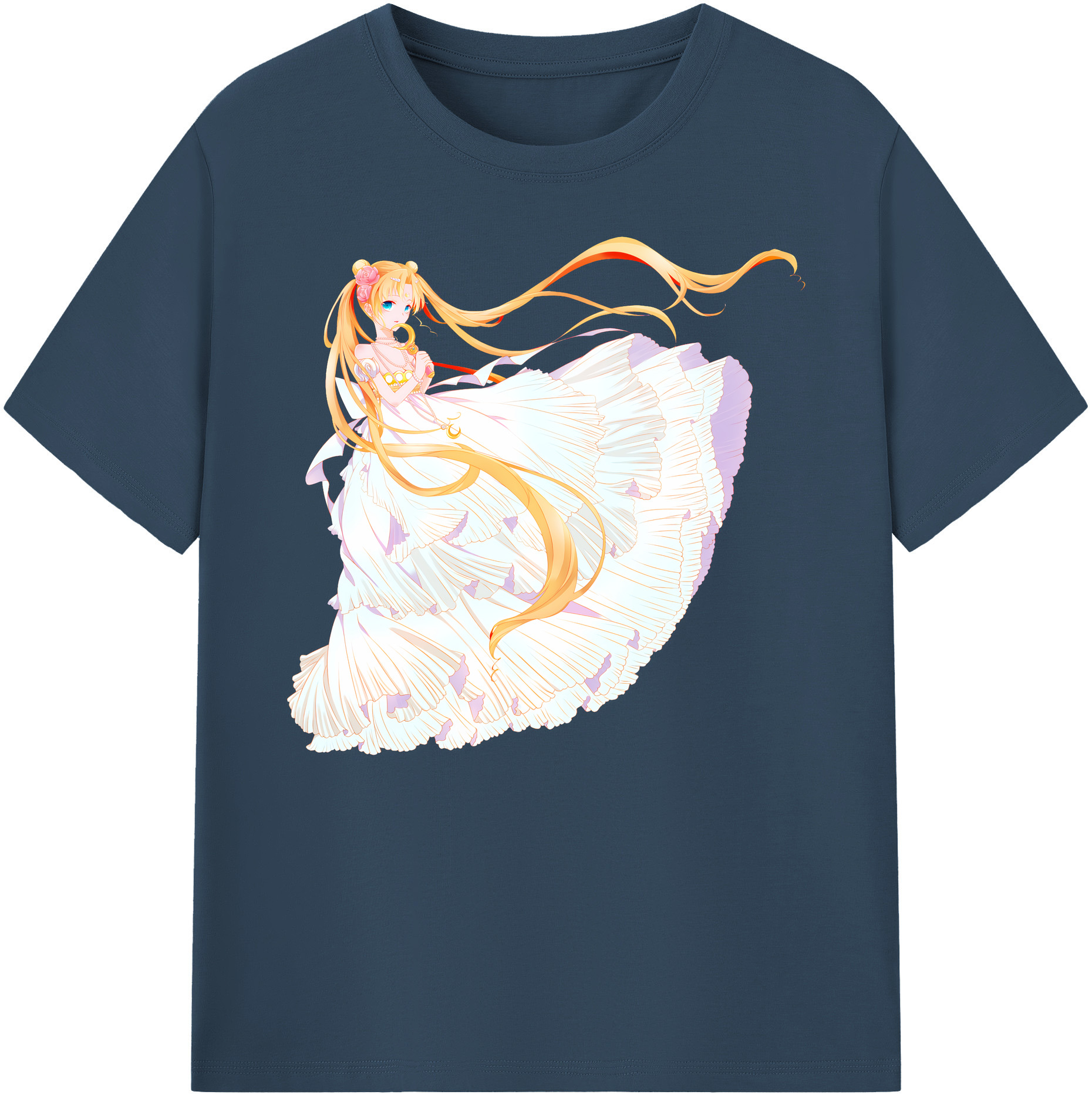 （画像用） 美少女戦士セーラームーン 愛野 美奈子 あいの みなこ Sailor Moon Aino Minako 綿100％ メンズ半袖Tシャツ｜肌触りやわらか＆通気性