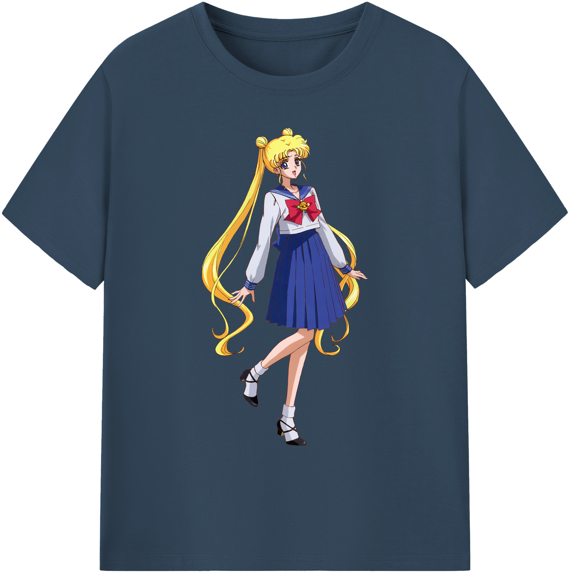 （画像用） 美少女戦士セーラームーン 愛野 美奈子 あいの みなこ Sailor Moon Aino Minako 綿100％ メンズ半袖Tシャツ｜肌触りやわらか＆通気性
