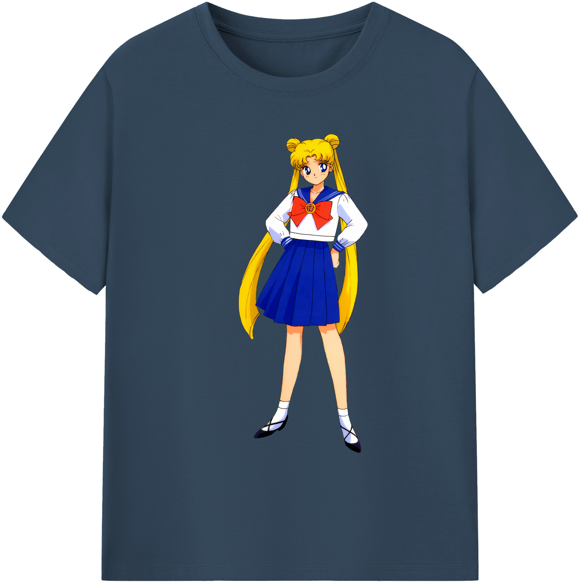 （画像用） 美少女戦士セーラームーン 愛野 美奈子 あいの みなこ Sailor Moon Aino Minako 綿100％ メンズ半袖Tシャツ｜肌触りやわらか＆通気性