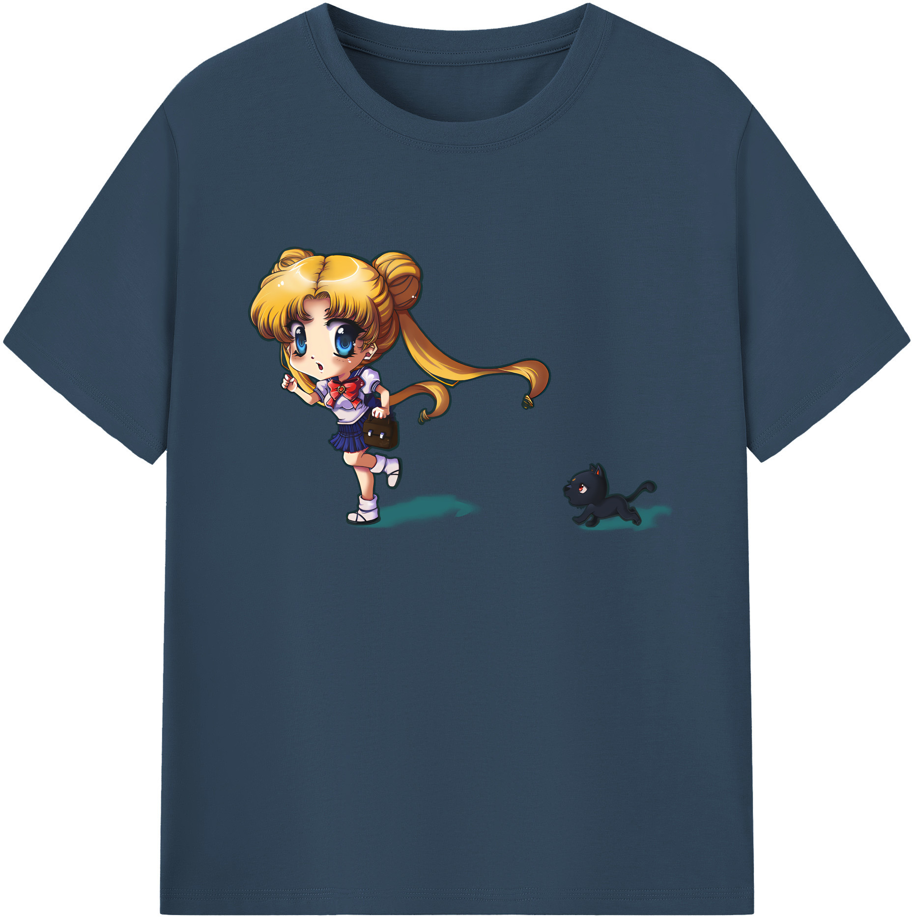 （画像用） 美少女戦士セーラームーン 愛野 美奈子 あいの みなこ Sailor Moon Aino Minako 綿100％ メンズ半袖Tシャツ｜肌触りやわらか＆通気性