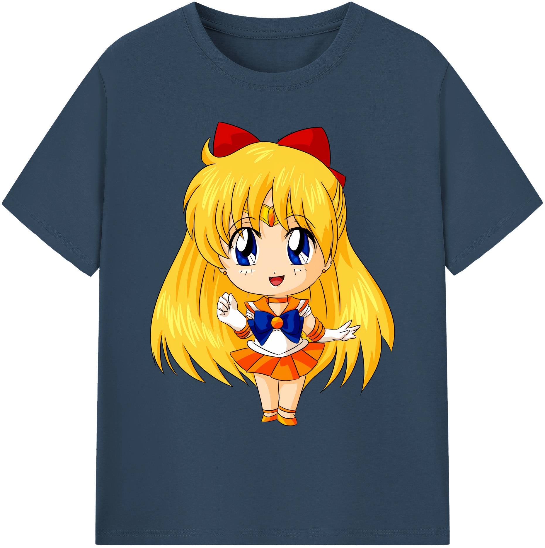 （画像用） 美少女戦士セーラームーン 愛野 美奈子 あいの みなこ Sailor Moon Aino Minako 綿100％ メンズ半袖Tシャツ｜肌触りやわらか＆通気性