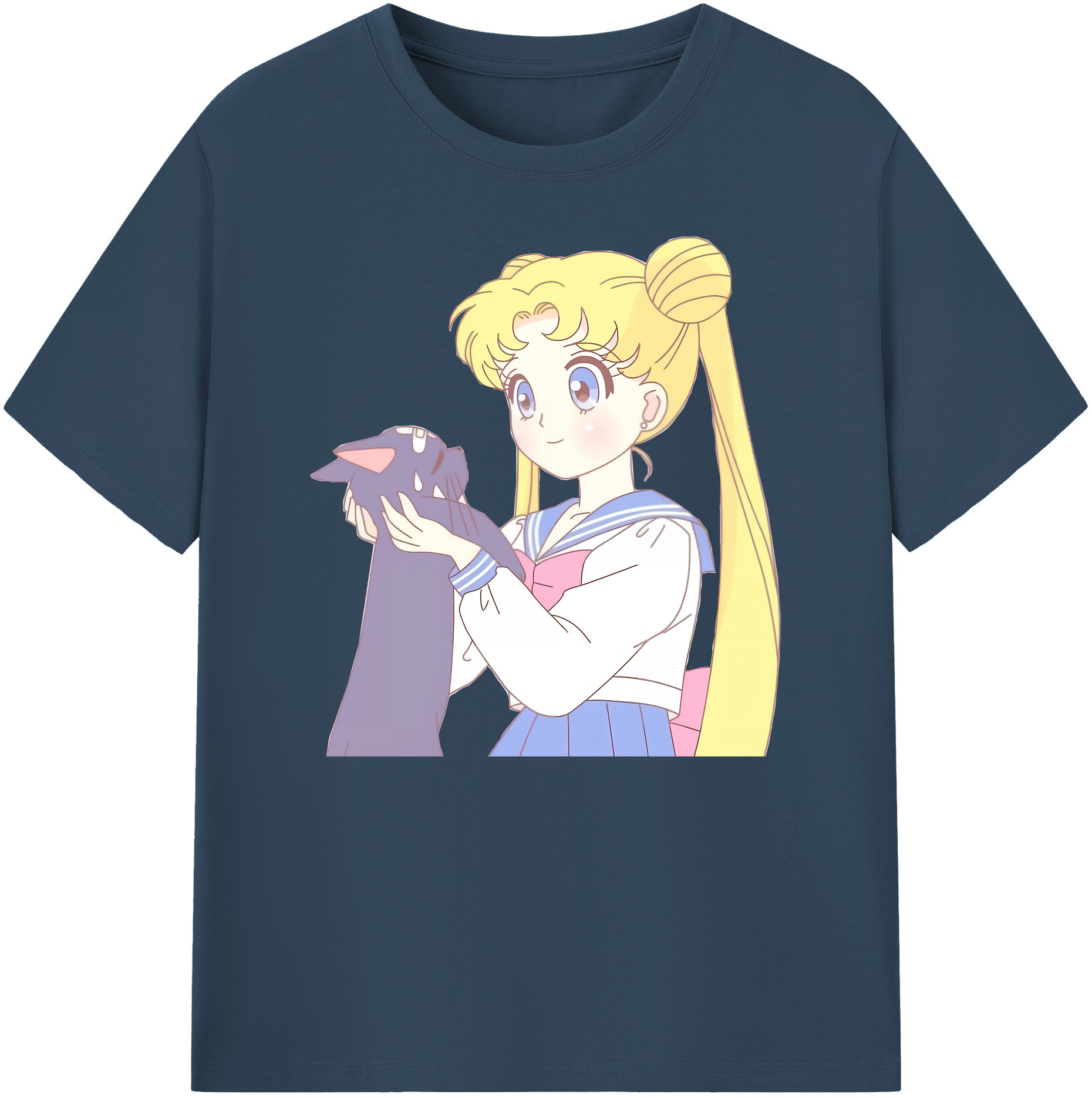 （画像用） 美少女戦士セーラームーン 愛野 美奈子 あいの みなこ Sailor Moon Aino Minako 綿100％ メンズ半袖Tシャツ｜肌触りやわらか＆通気性