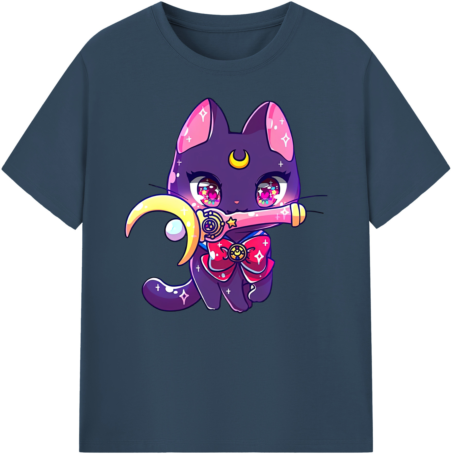 （画像用） 美少女戦士セーラームーン Sailor Moon 綿100％ メンズ半袖Tシャツ｜肌触りやわらか＆通気性