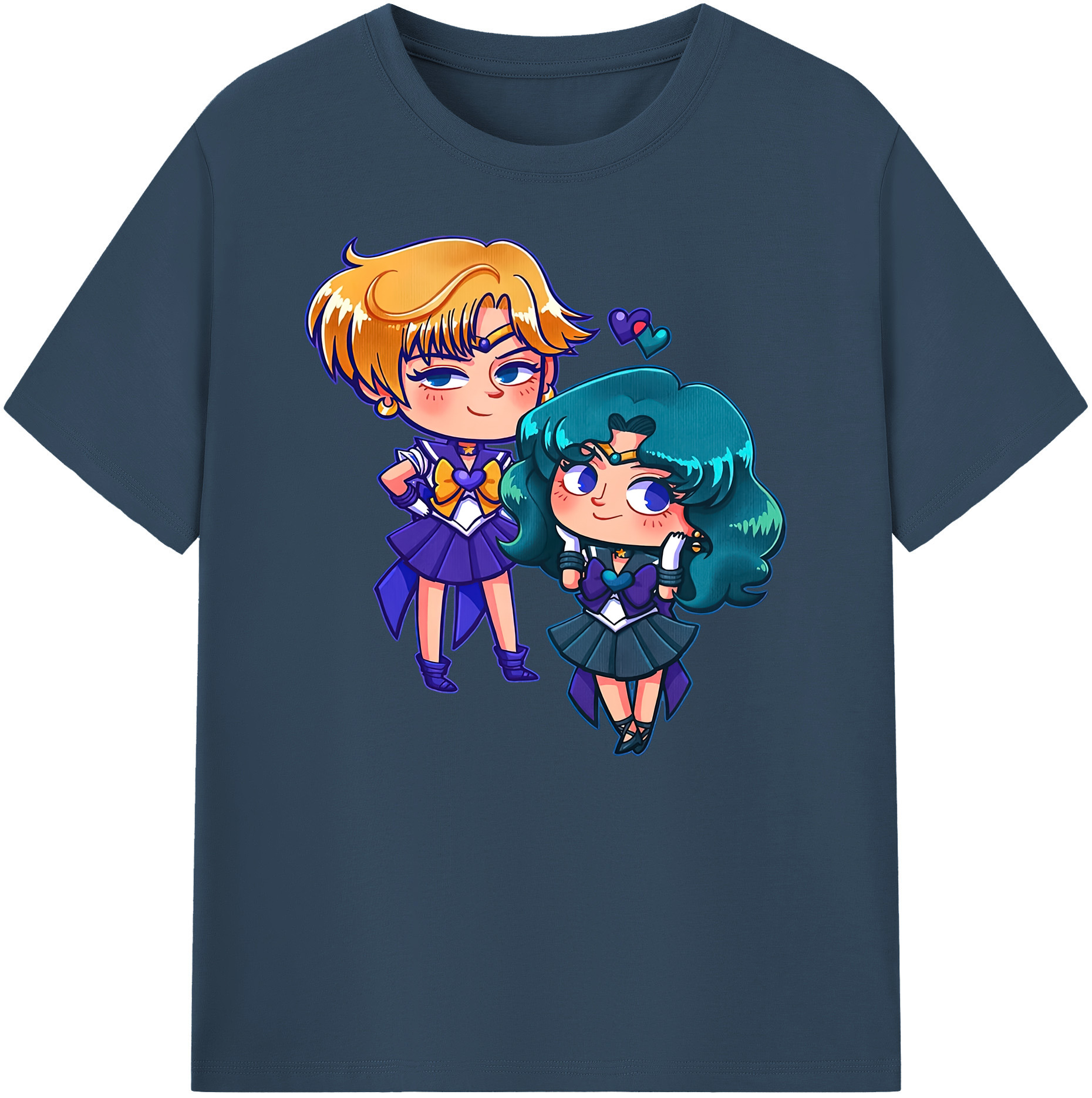（画像用） 美少女戦士セーラームーン 天王はるか Sailor Moon Tenoh Haruka 綿100％ メンズ半袖Tシャツ｜肌触りやわらか＆通気性