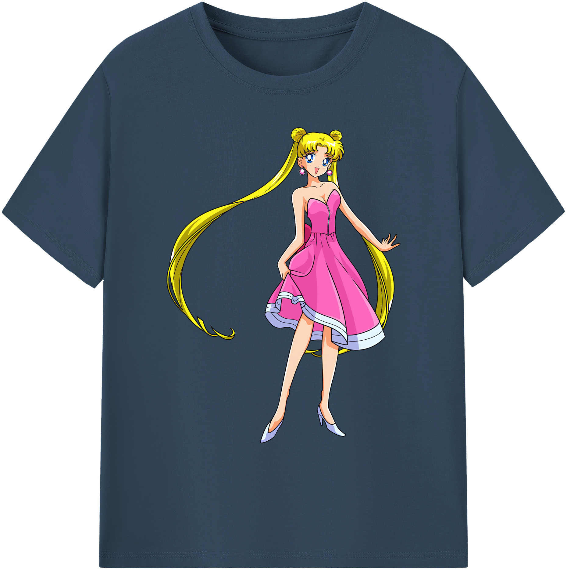 （画像用） 美少女戦士セーラームーン 愛野 美奈子 あいの みなこ Sailor Moon Aino Minako 綿100％ メンズ半袖Tシャツ｜肌触りやわらか＆通気性
