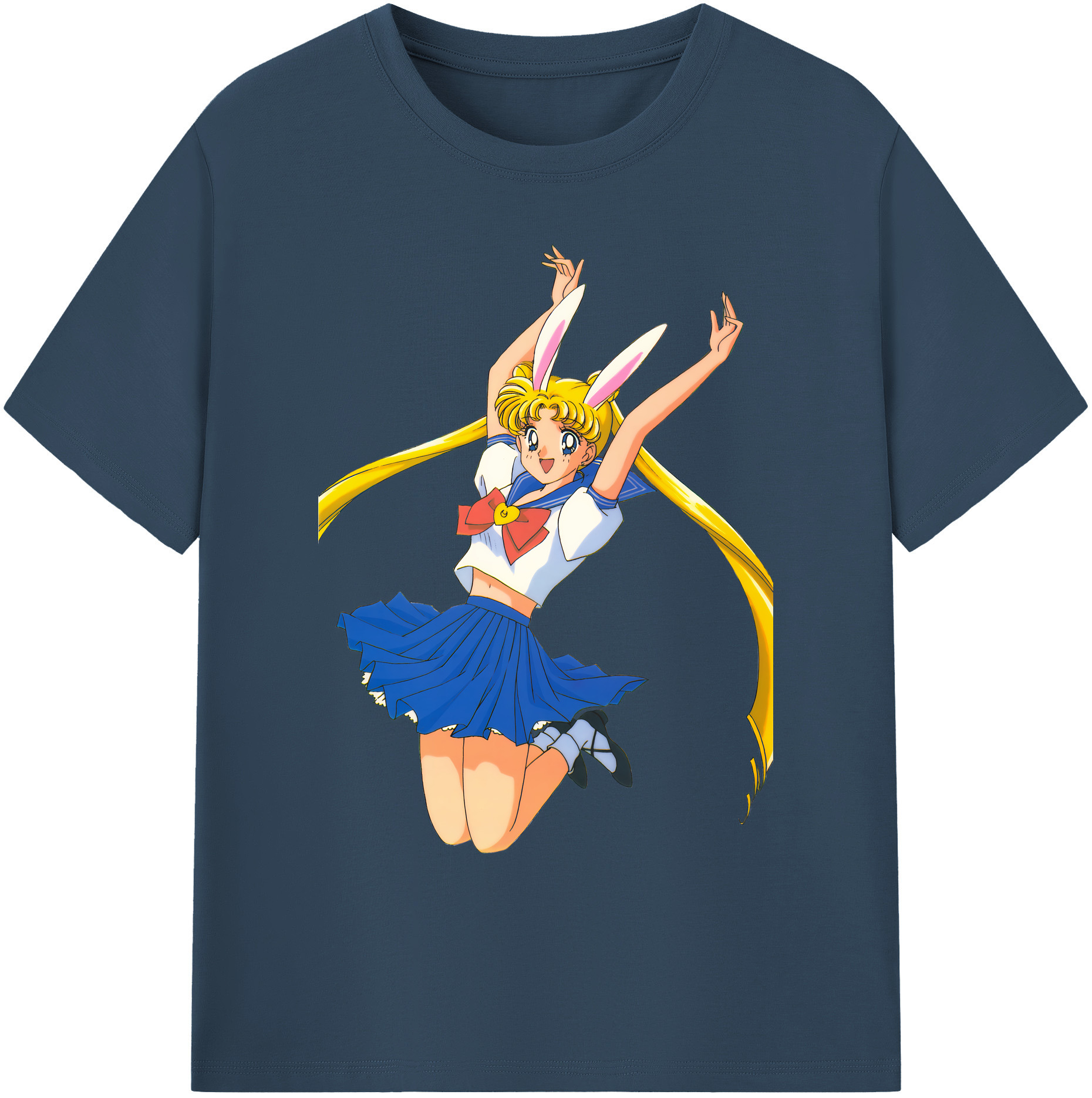 （画像用） 美少女戦士セーラームーン 愛野 美奈子 あいの みなこ Sailor Moon Aino Minako 綿100％ メンズ半袖Tシャツ｜肌触りやわらか＆通気性