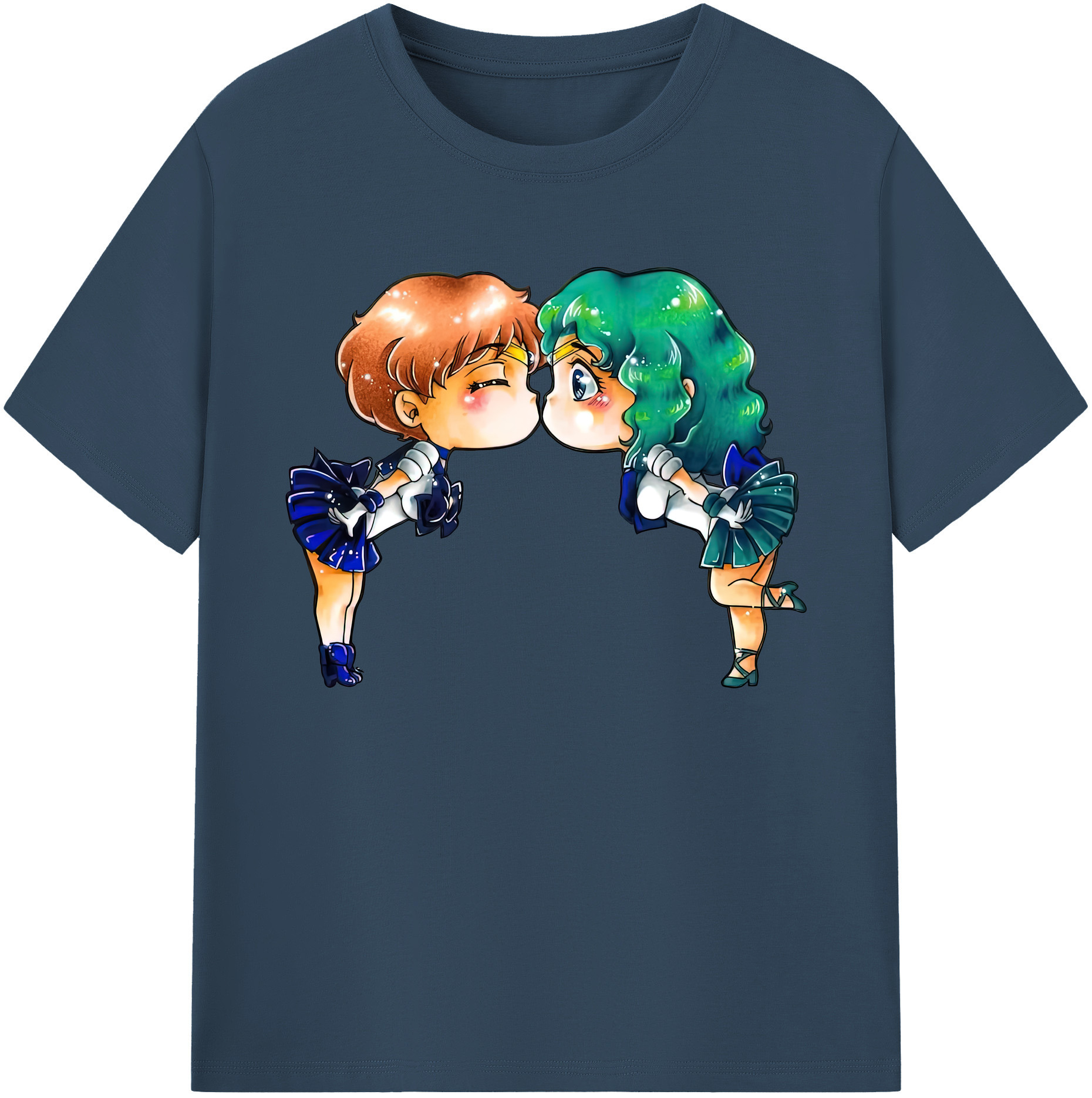 （画像用） 美少女戦士セーラームーン 天王はるか Sailor Moon Tenoh Haruka 綿100％ メンズ半袖Tシャツ｜肌触りやわらか＆通気性