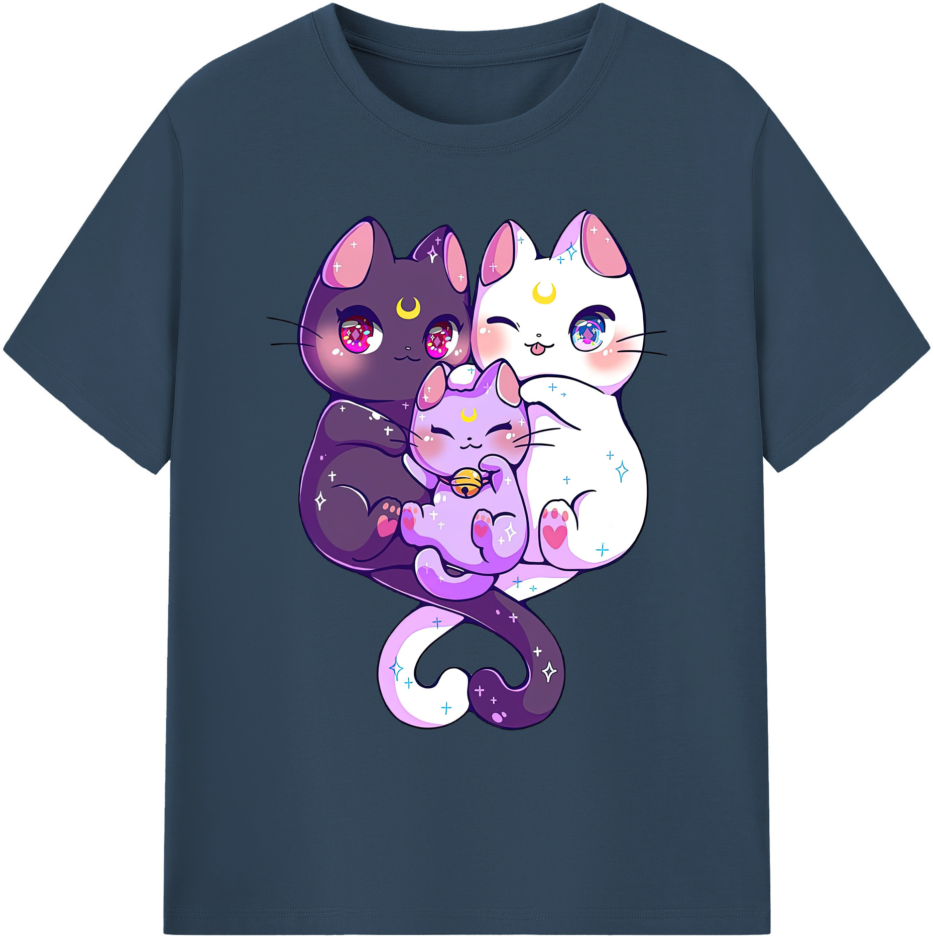 （画像用） 美少女戦士セーラームーン Sailor Moon 綿100％ メンズ半袖Tシャツ｜肌触りやわらか＆通気性
