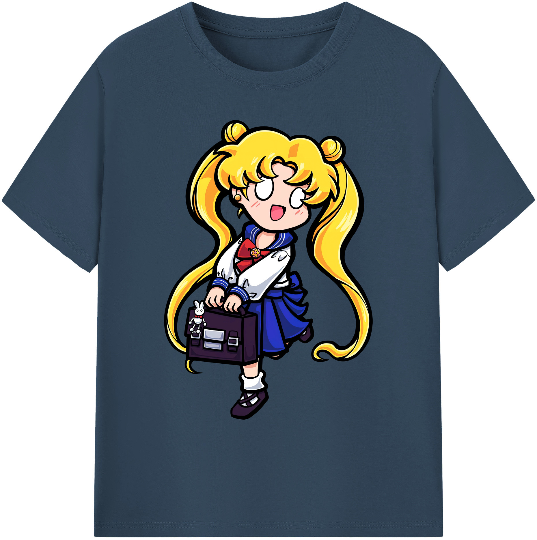 （画像用） 美少女戦士セーラームーン 愛野 美奈子 あいの みなこ Sailor Moon Aino Minako 綿100％ メンズ半袖Tシャツ｜肌触りやわらか＆通気性