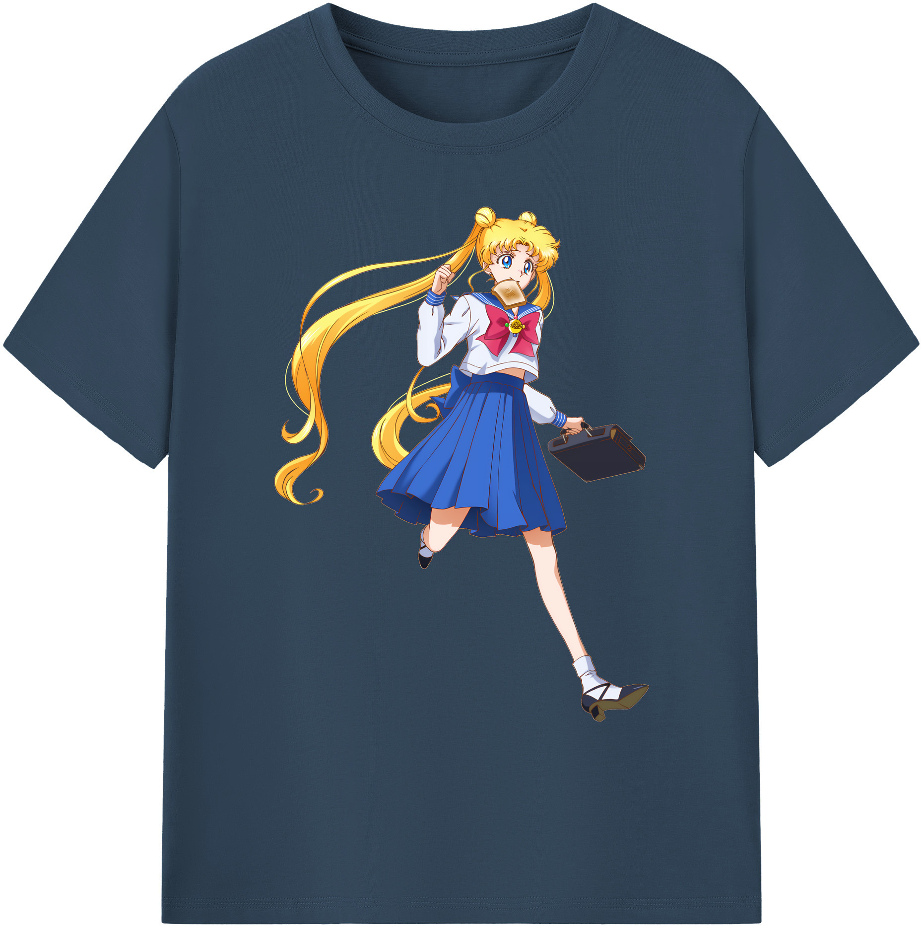 （画像用） 美少女戦士セーラームーン 愛野 美奈子 あいの みなこ Sailor Moon Aino Minako 綿100％ メンズ半袖Tシャツ｜肌触りやわらか＆通気性