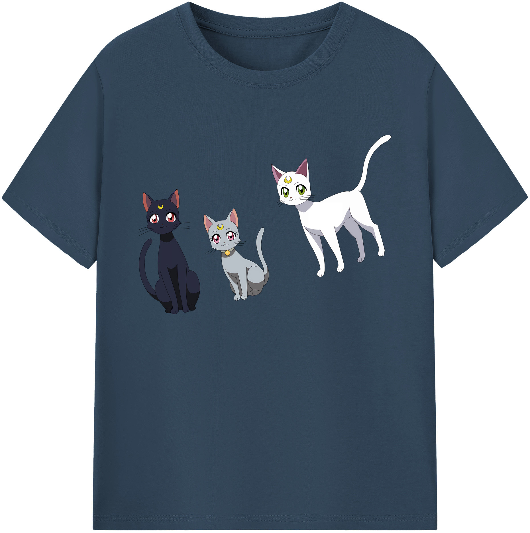 （画像用） 美少女戦士セーラームーン Sailor Moon 綿100％ メンズ半袖Tシャツ｜肌触りやわらか＆通気性