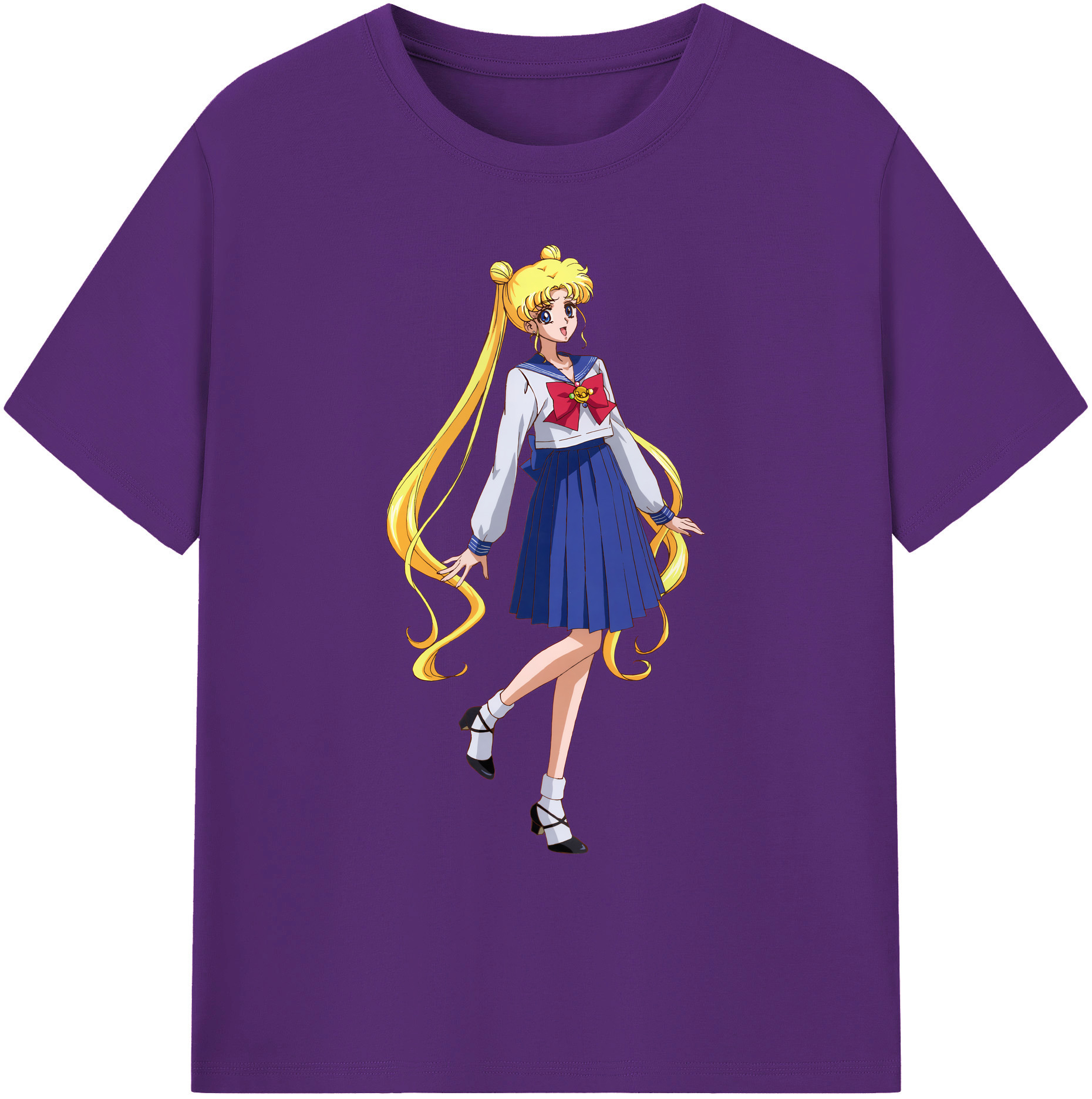 （画像用） 美少女戦士セーラームーン 愛野 美奈子 あいの みなこ Sailor Moon Aino Minako 綿100％ メンズ半袖Tシャツ｜肌触りやわらか＆通気性