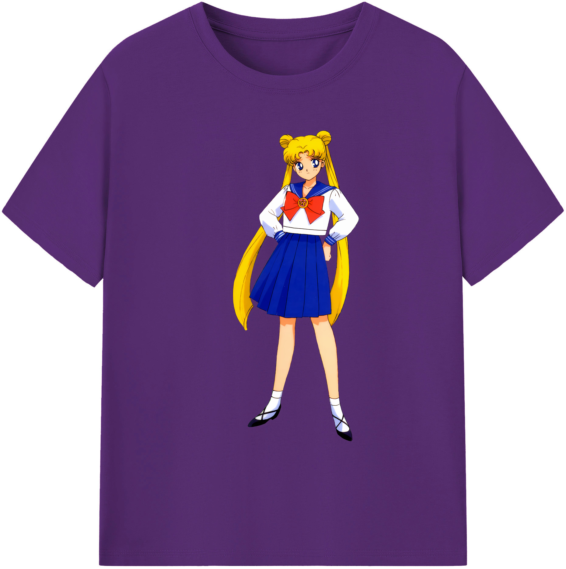 （画像用） 美少女戦士セーラームーン 愛野 美奈子 あいの みなこ Sailor Moon Aino Minako 綿100％ メンズ半袖Tシャツ｜肌触りやわらか＆通気性