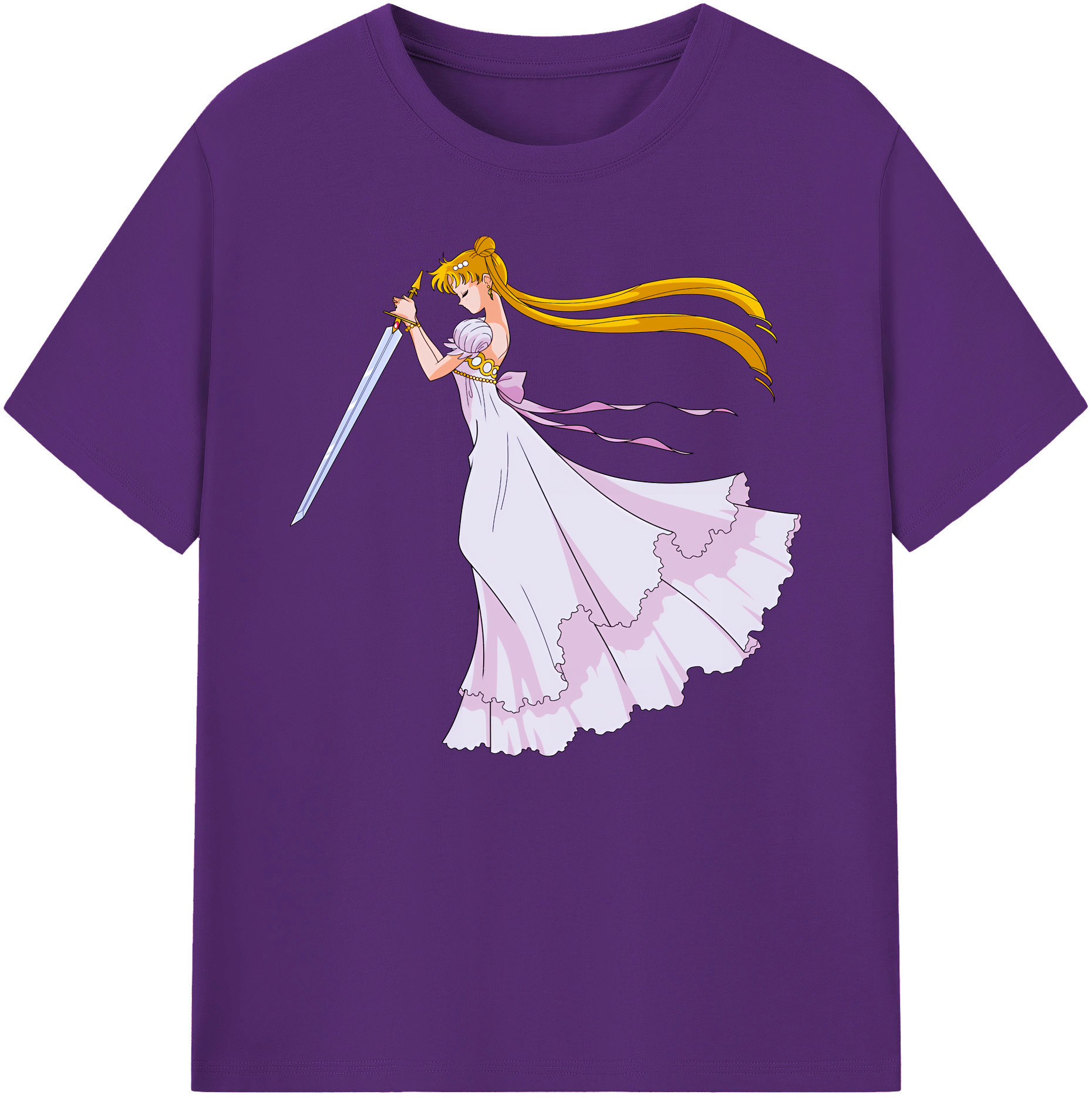 （画像用） 美少女戦士セーラームーン 愛野 美奈子 あいの みなこ Sailor Moon Aino Minako 綿100％ メンズ半袖Tシャツ｜肌触りやわらか＆通気性