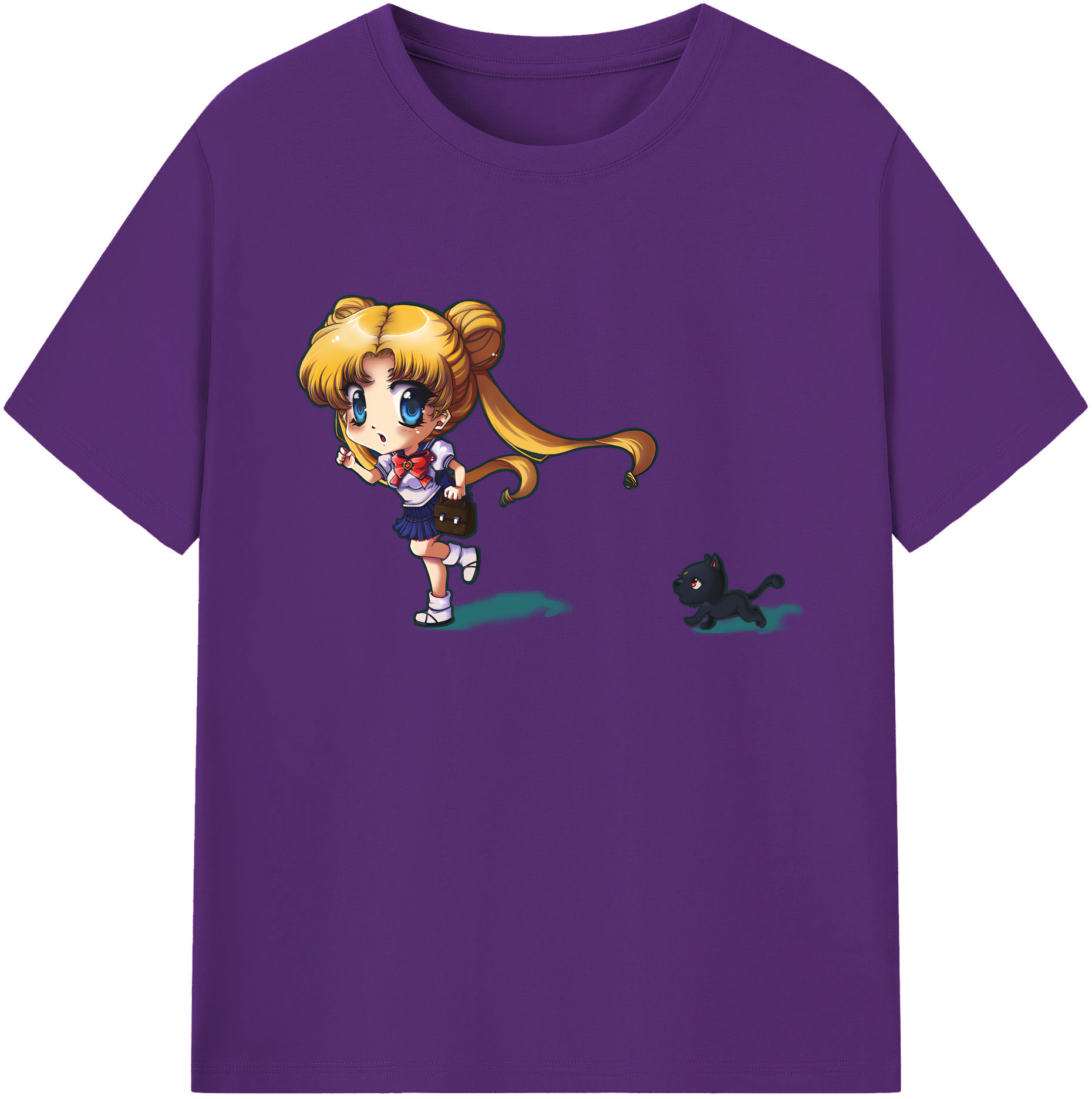 （画像用） 美少女戦士セーラームーン 愛野 美奈子 あいの みなこ Sailor Moon Aino Minako 綿100％ メンズ半袖Tシャツ｜肌触りやわらか＆通気性