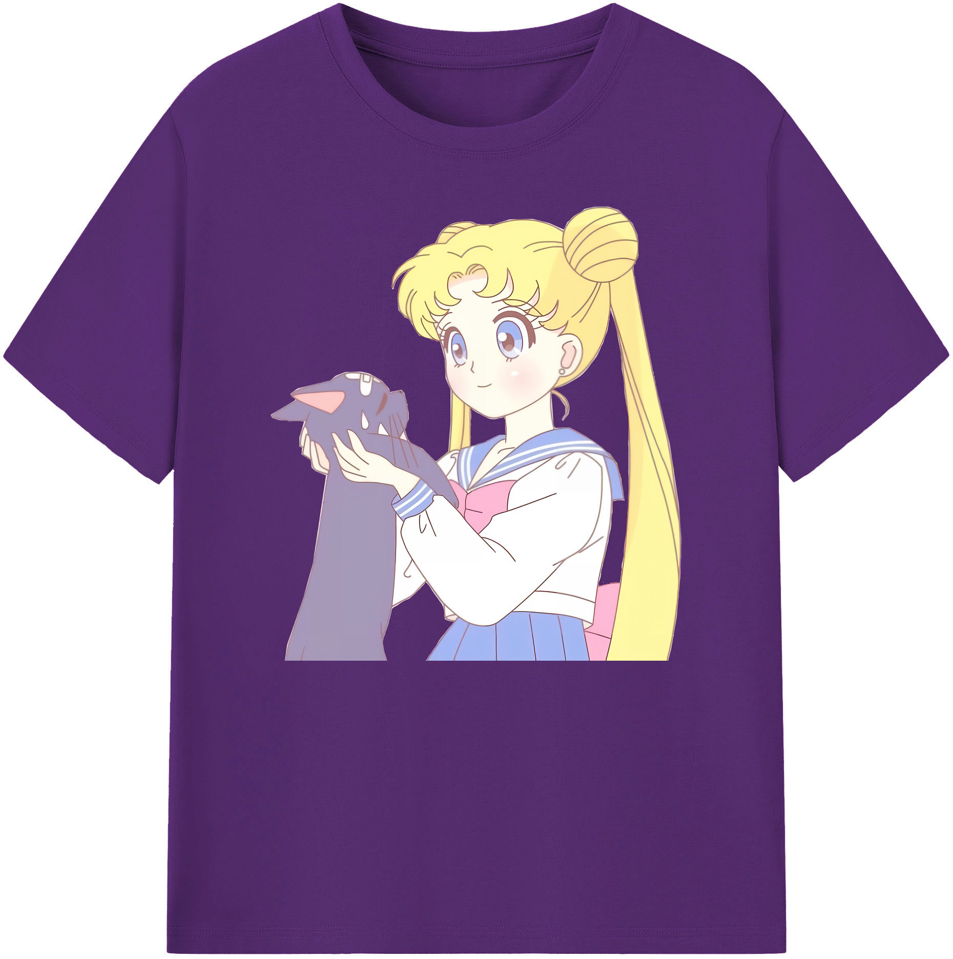 （画像用） 美少女戦士セーラームーン 愛野 美奈子 あいの みなこ Sailor Moon Aino Minako 綿100％ メンズ半袖Tシャツ｜肌触りやわらか＆通気性