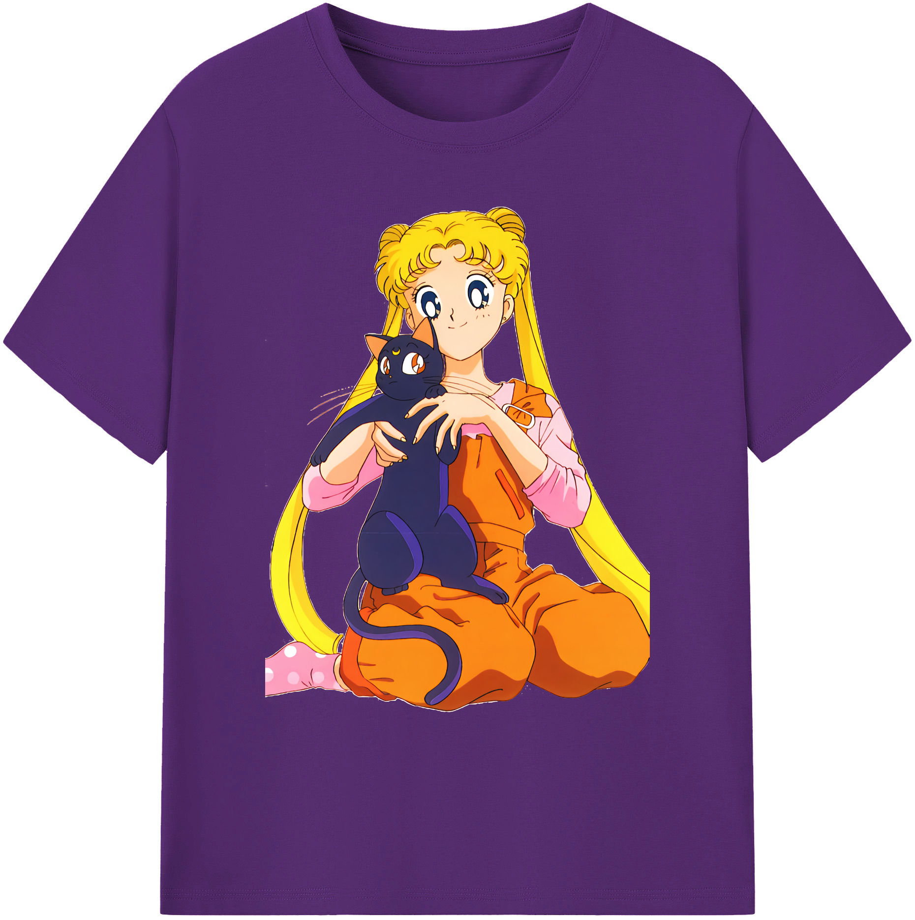 （画像用） 美少女戦士セーラームーン 愛野 美奈子 あいの みなこ Sailor Moon Aino Minako 綿100％ メンズ半袖Tシャツ｜肌触りやわらか＆通気性