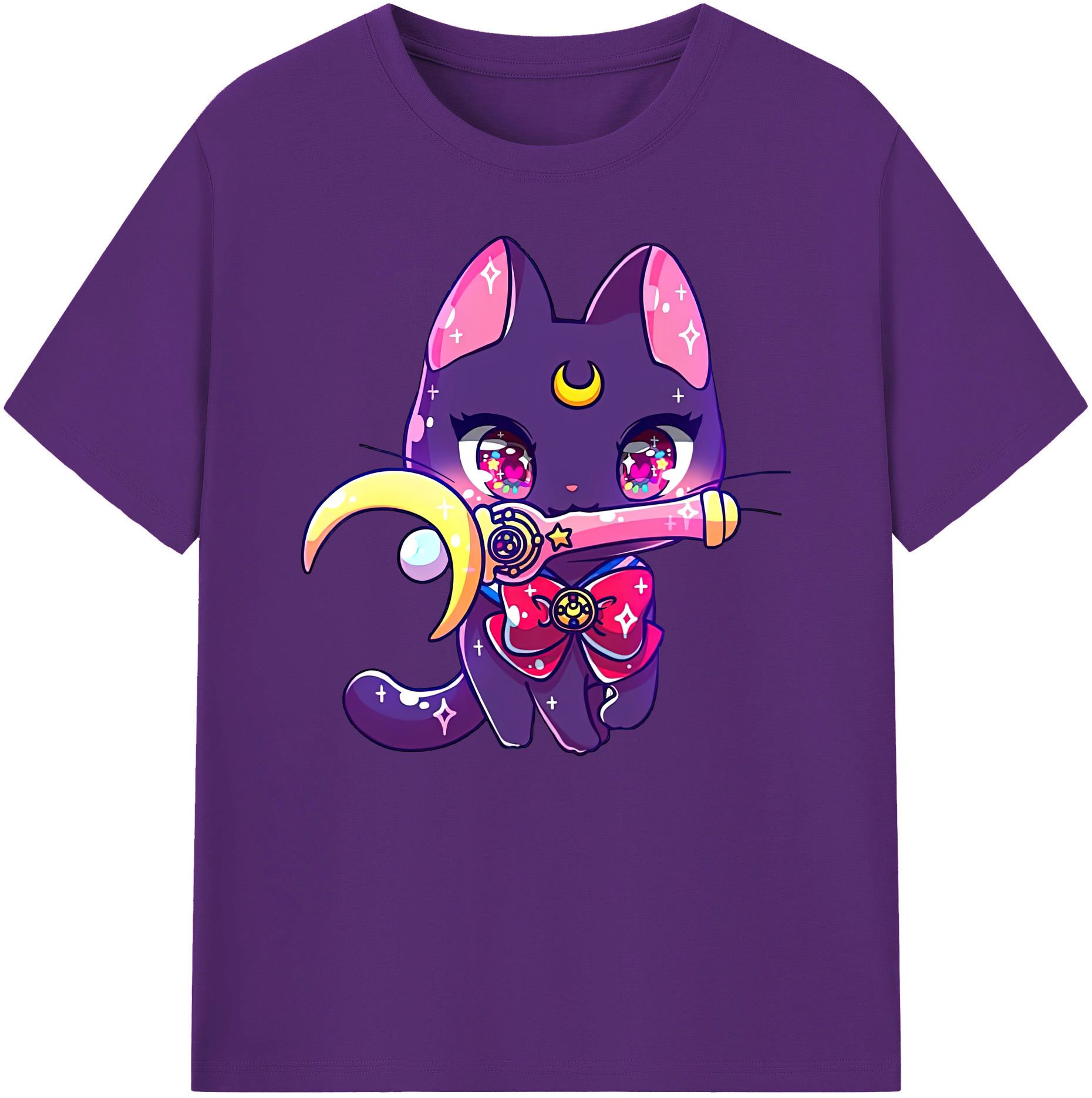 （画像用） 美少女戦士セーラームーン Sailor Moon 綿100％ メンズ半袖Tシャツ｜肌触りやわらか＆通気性