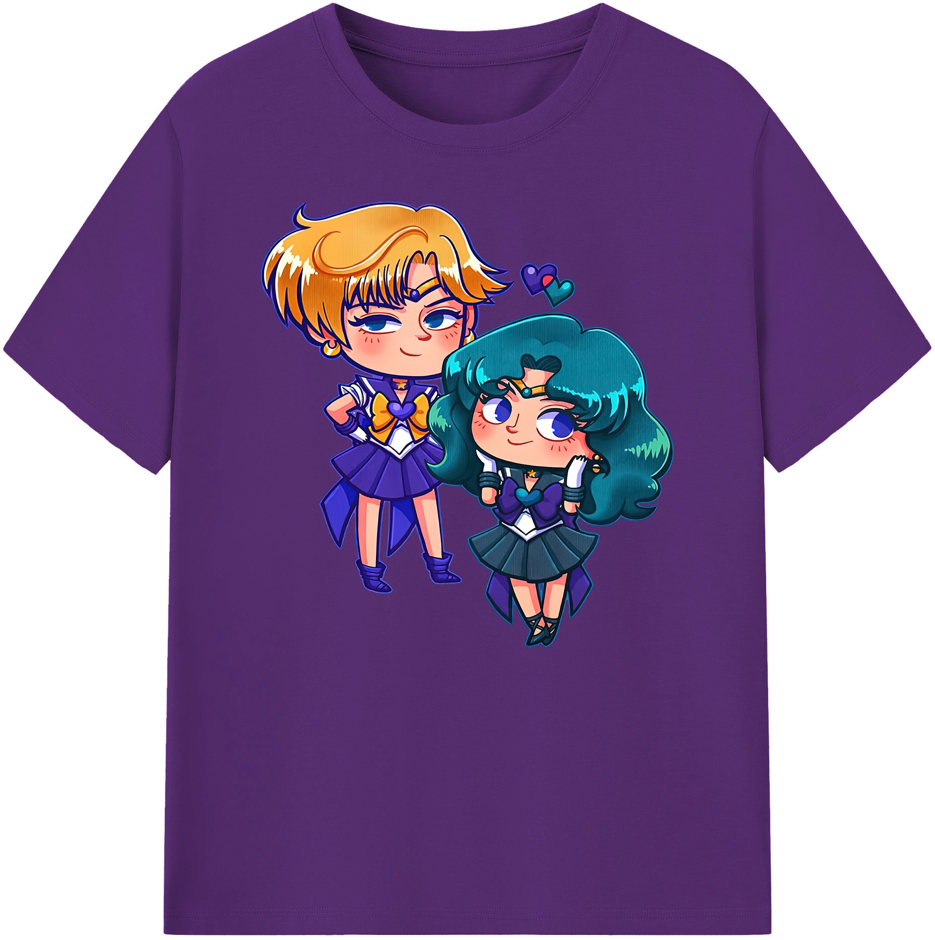 （画像用） 美少女戦士セーラームーン 天王はるか Sailor Moon Tenoh Haruka 綿100％ メンズ半袖Tシャツ｜肌触りやわらか＆通気性