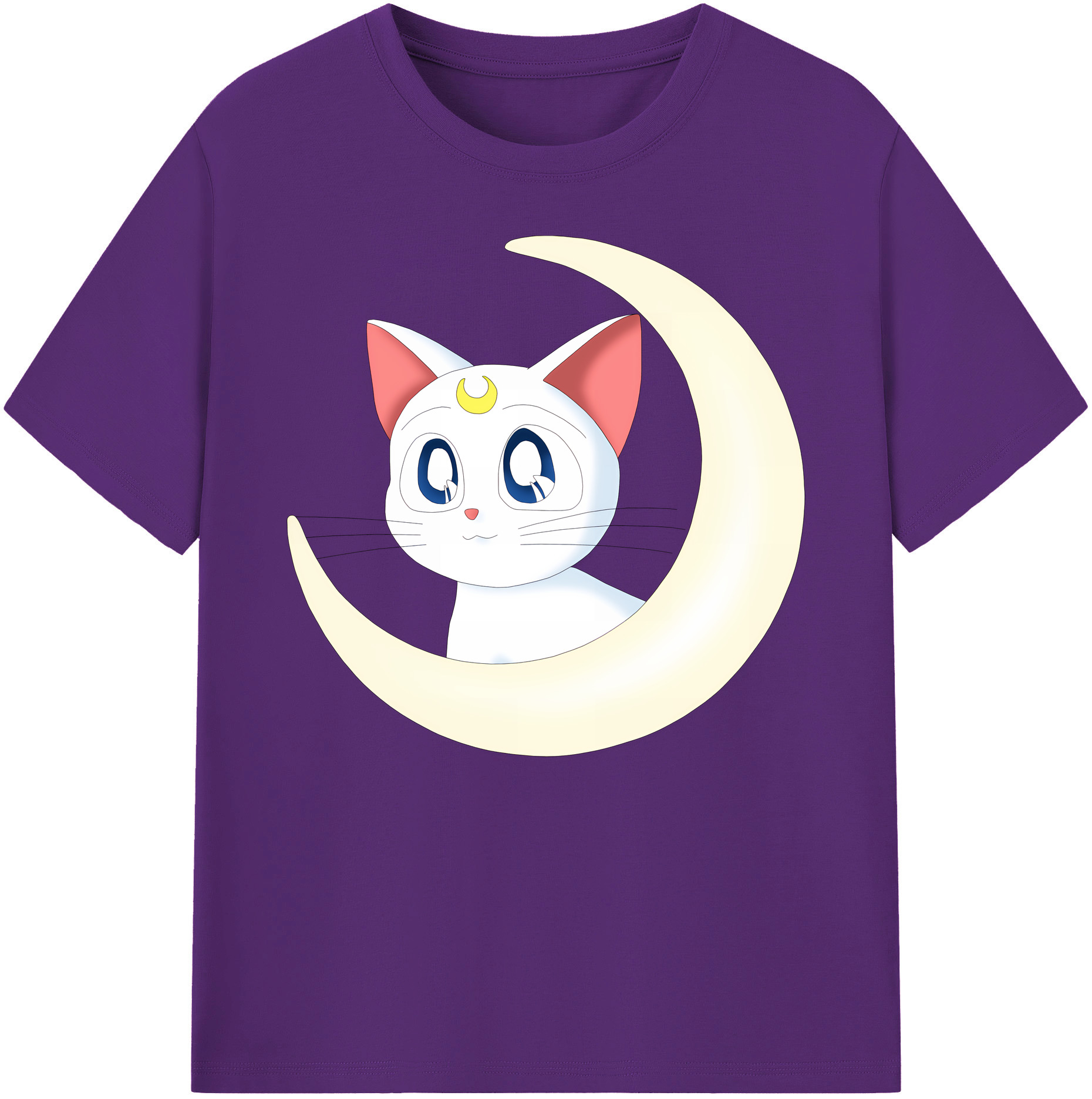 （画像用） 美少女戦士セーラームーン Sailor Moon 綿100％ メンズ半袖Tシャツ｜肌触りやわらか＆通気性