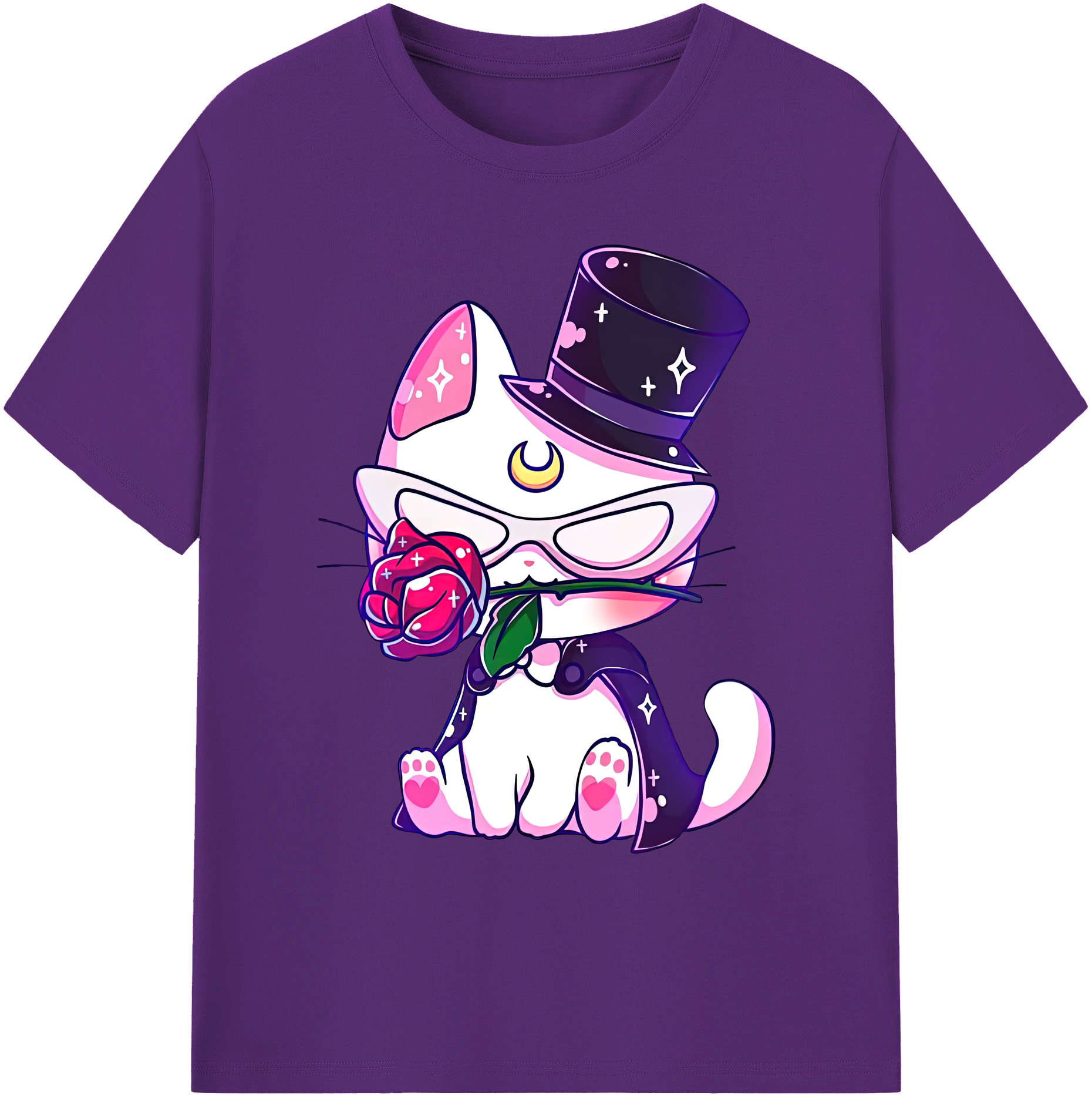 （画像用） 美少女戦士セーラームーン Sailor Moon 綿100％ メンズ半袖Tシャツ｜肌触りやわらか＆通気性
