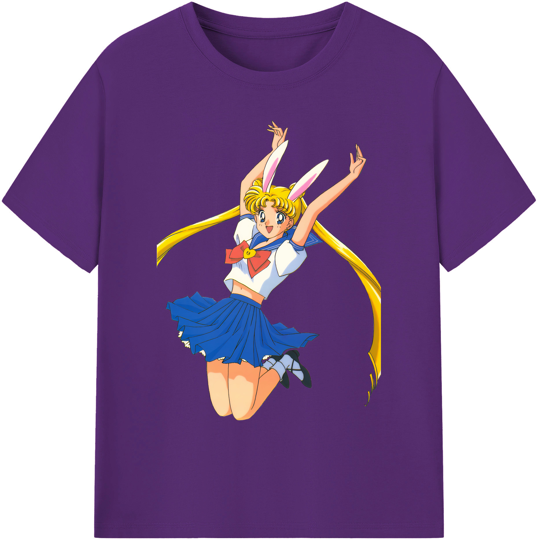 （画像用） 美少女戦士セーラームーン 愛野 美奈子 あいの みなこ Sailor Moon Aino Minako 綿100％ メンズ半袖Tシャツ｜肌触りやわらか＆通気性