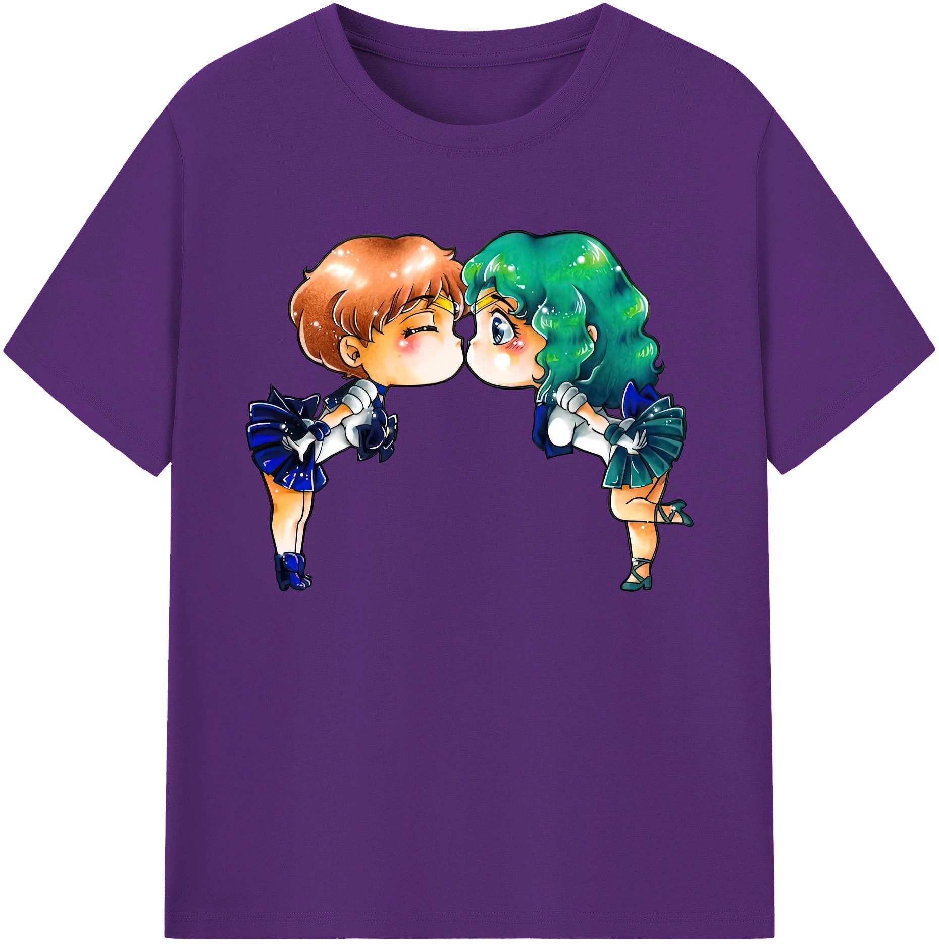 （画像用） 美少女戦士セーラームーン 天王はるか Sailor Moon Tenoh Haruka 綿100％ メンズ半袖Tシャツ｜肌触りやわらか＆通気性