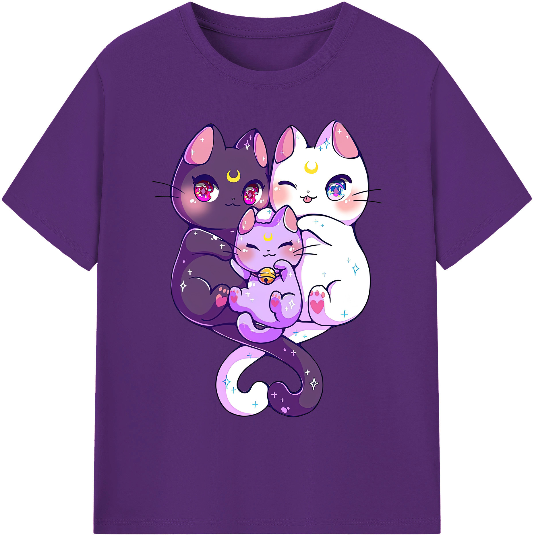 （画像用） 美少女戦士セーラームーン Sailor Moon 綿100％ メンズ半袖Tシャツ｜肌触りやわらか＆通気性