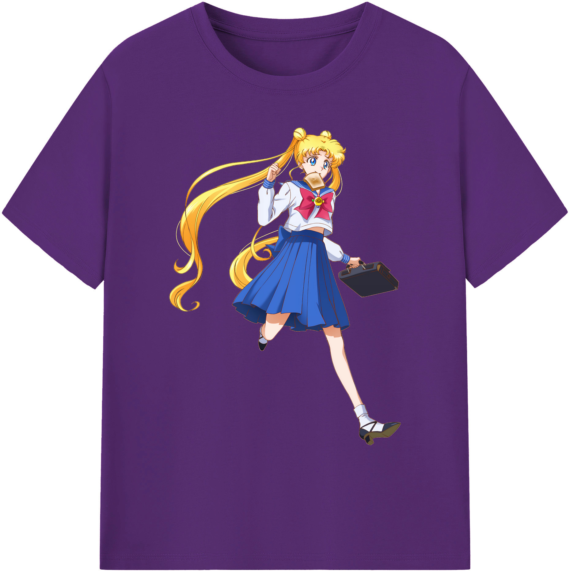 （画像用） 美少女戦士セーラームーン 愛野 美奈子 あいの みなこ Sailor Moon Aino Minako 綿100％ メンズ半袖Tシャツ｜肌触りやわらか＆通気性