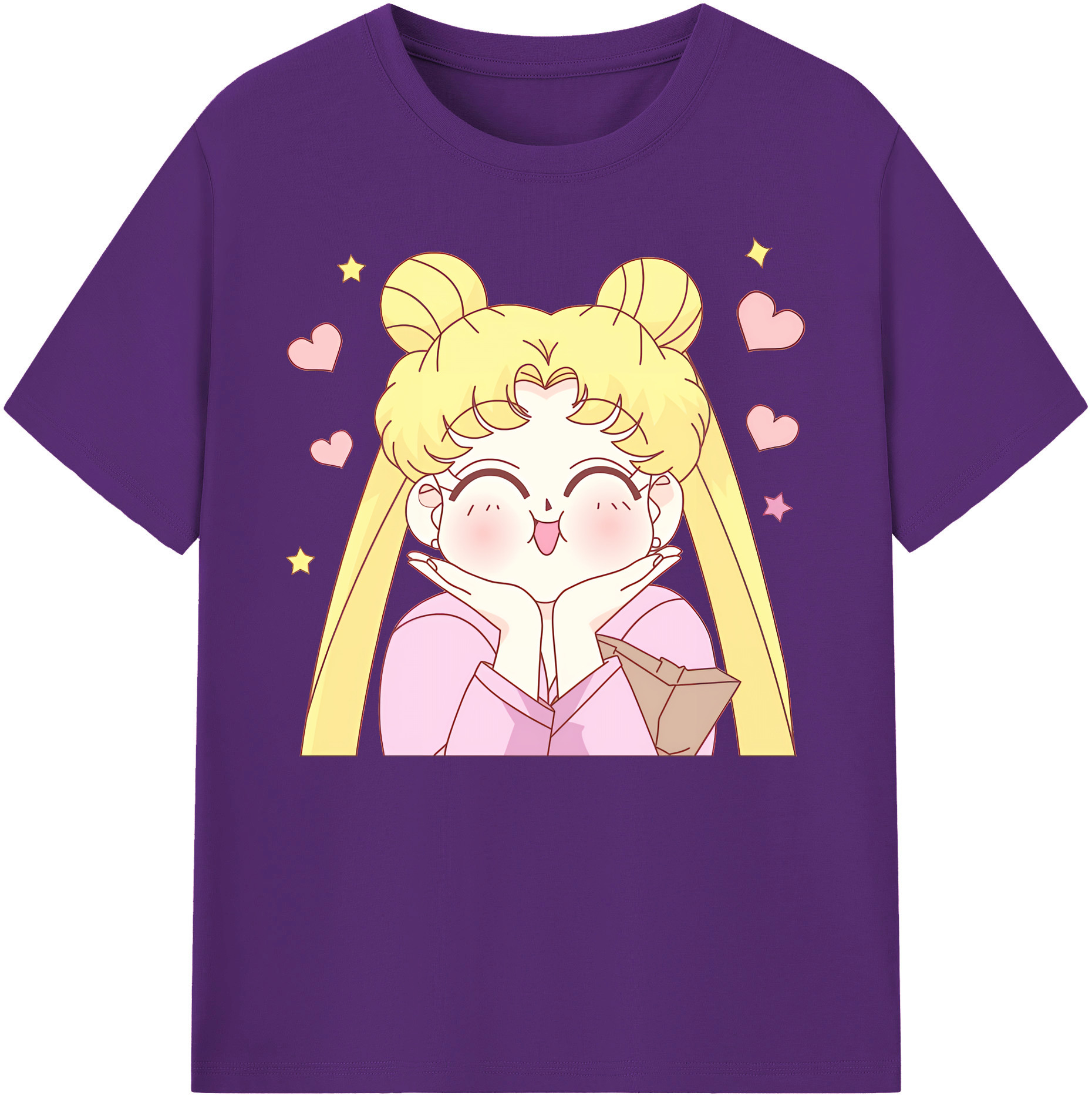 （画像用） 美少女戦士セーラームーン 愛野 美奈子 あいの みなこ Sailor Moon Aino Minako 綿100％ メンズ半袖Tシャツ｜肌触りやわらか＆通気性