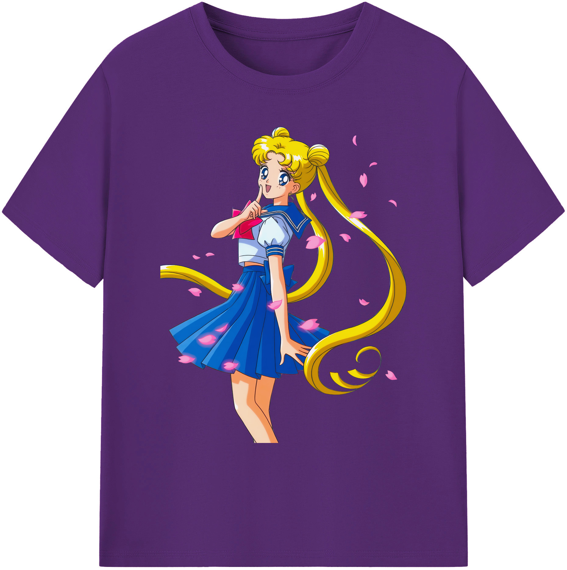 （画像用） 美少女戦士セーラームーン 愛野 美奈子 あいの みなこ Sailor Moon Aino Minako 綿100％ メンズ半袖Tシャツ｜肌触りやわらか＆通気性