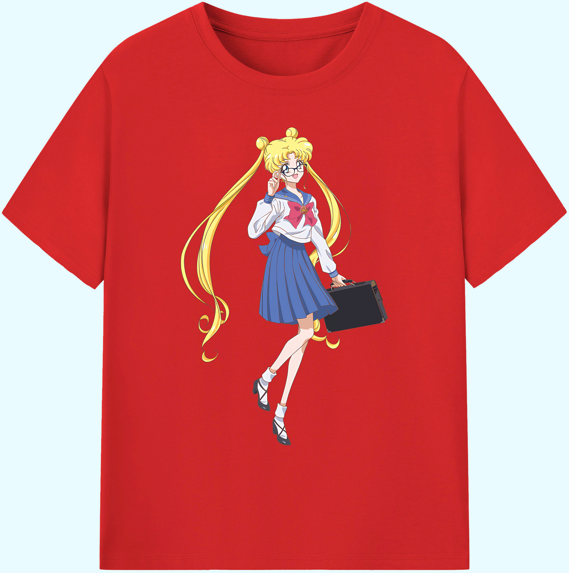 （画像用） 美少女戦士セーラームーン 愛野 美奈子 あいの みなこ Sailor Moon Aino Minako 綿100％ メンズ半袖Tシャツ｜肌触りやわらか＆通気性