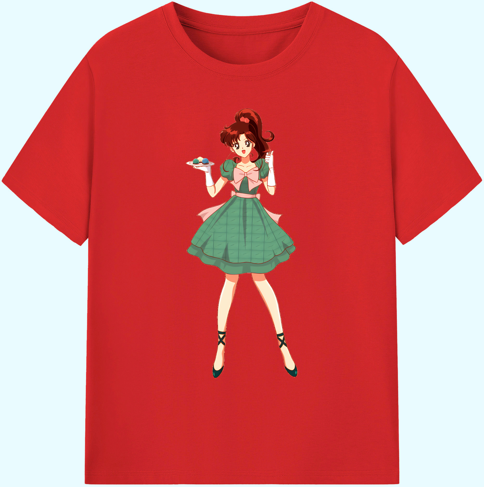 （画像用） 美少女戦士セーラームーン 木野 まこと きの まこと Sailor Moon Kino Makoto （セーラージュピター；Sailor Jupiter） 綿100％ メンズ半袖Tシャツ｜肌触りやわらか＆通気性