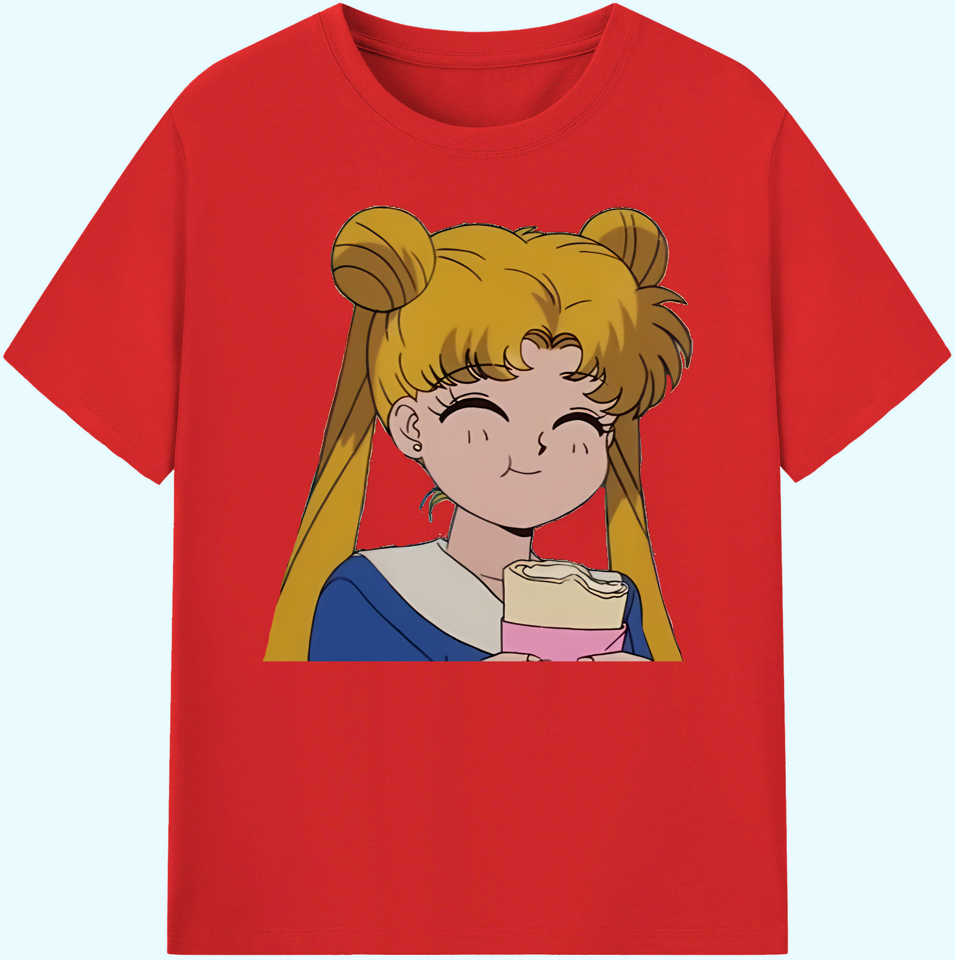 （画像用） 美少女戦士セーラームーン 愛野 美奈子 あいの みなこ Sailor Moon Aino Minako 綿100％ メンズ半袖Tシャツ｜肌触りやわらか＆通気性