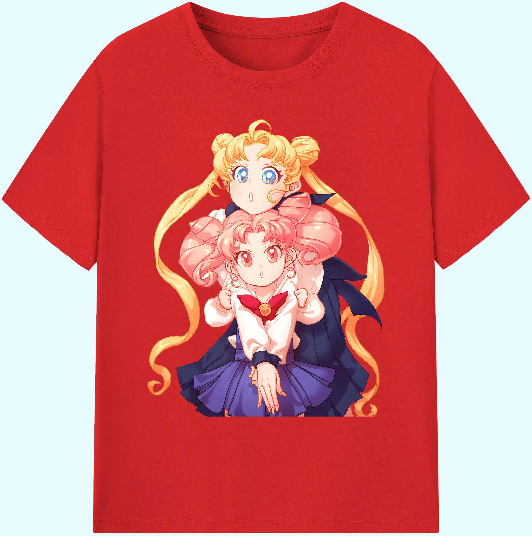 （画像用） 美少女戦士セーラームーン 愛野 美奈子 あいの みなこ Sailor Moon Aino Minako 綿100％ メンズ半袖Tシャツ｜肌触りやわらか＆通気性