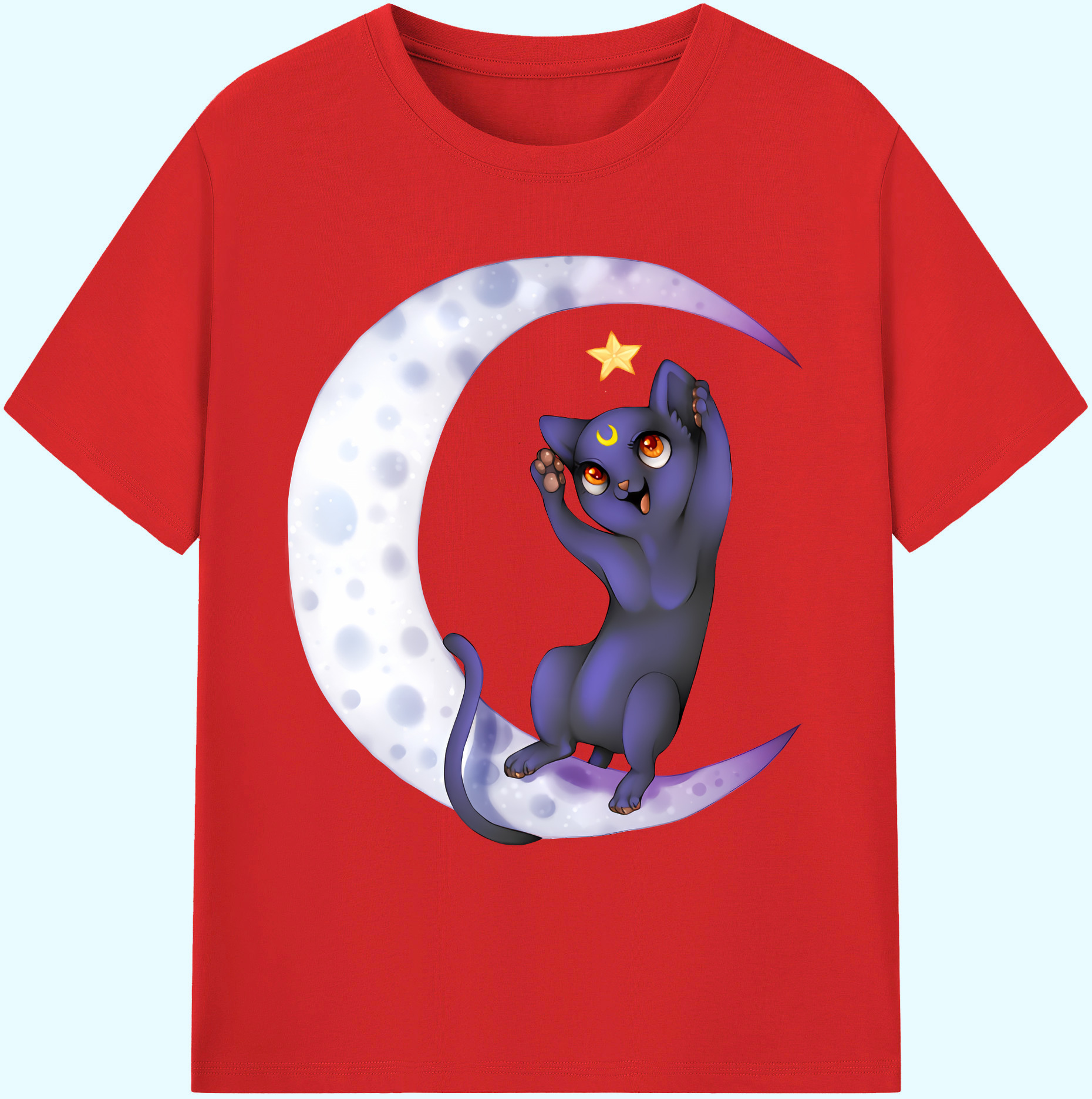 （画像用） 美少女戦士セーラームーン Sailor Moon 綿100％ メンズ半袖Tシャツ｜肌触りやわらか＆通気性