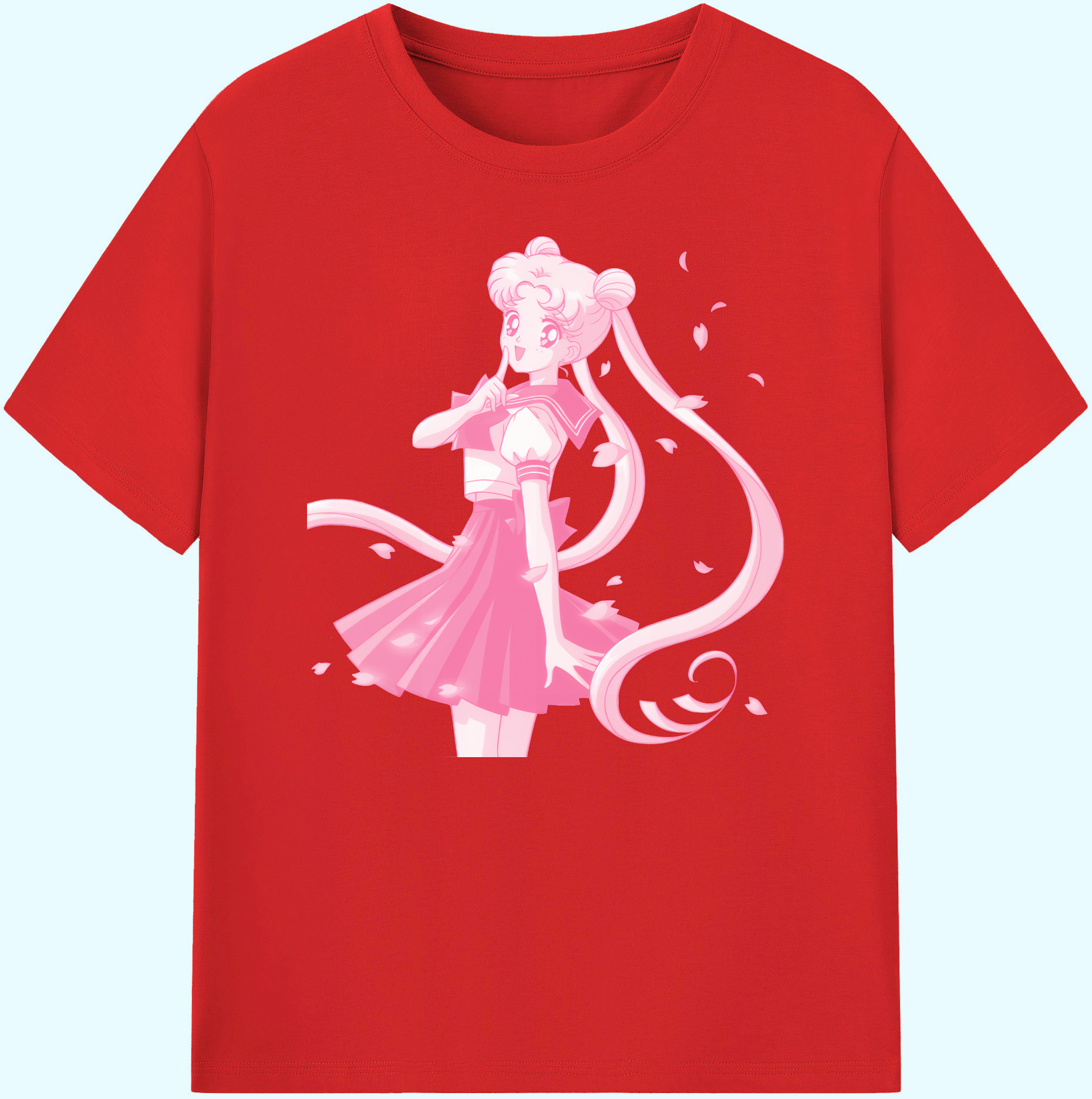 （画像用） 美少女戦士セーラームーン 愛野 美奈子 あいの みなこ Sailor Moon Aino Minako 綿100％ メンズ半袖Tシャツ｜肌触りやわらか＆通気性
