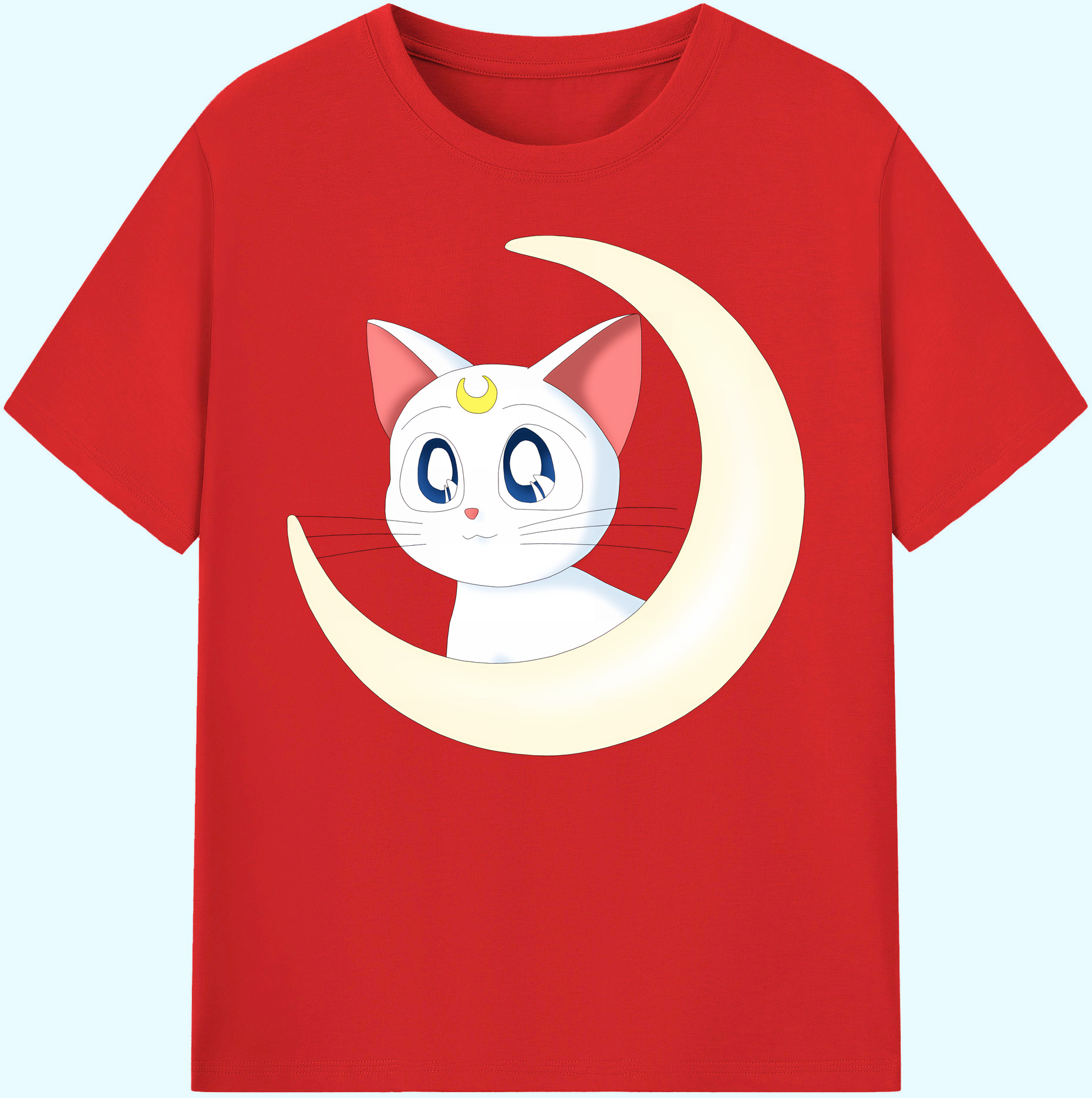 （画像用） 美少女戦士セーラームーン Sailor Moon 綿100％ メンズ半袖Tシャツ｜肌触りやわらか＆通気性