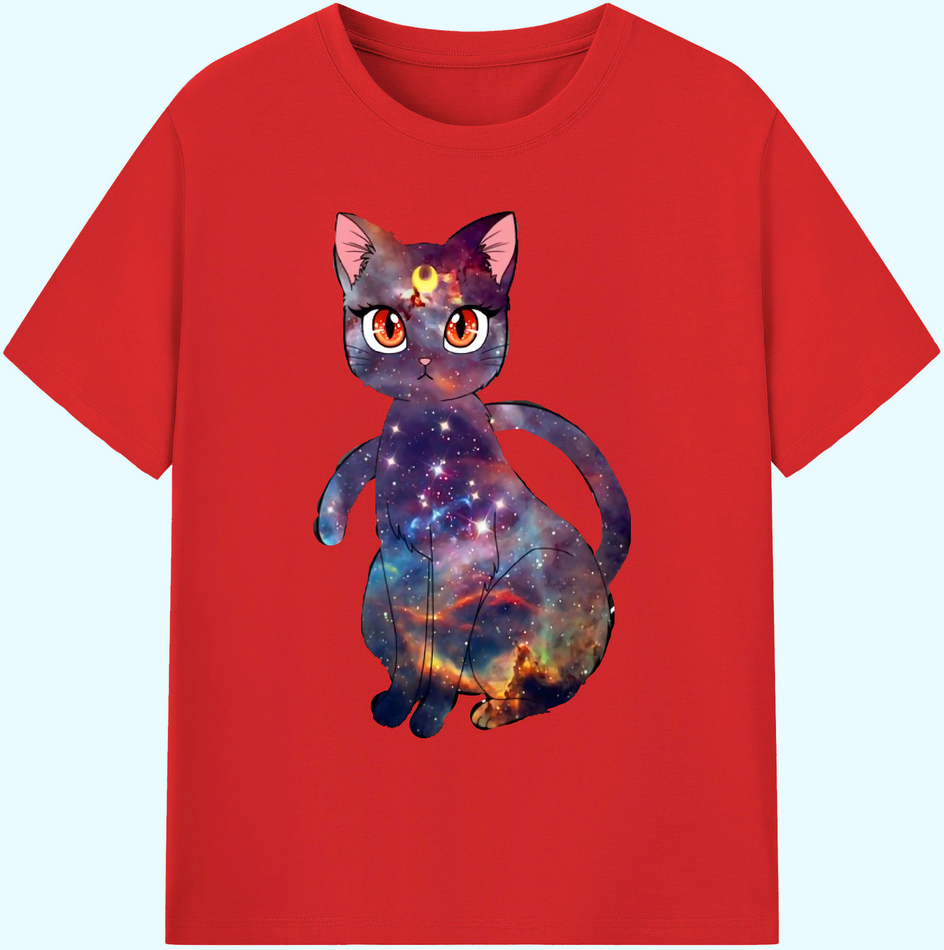 （画像用） 美少女戦士セーラームーン Sailor Moon 綿100％ メンズ半袖Tシャツ｜肌触りやわらか＆通気性
