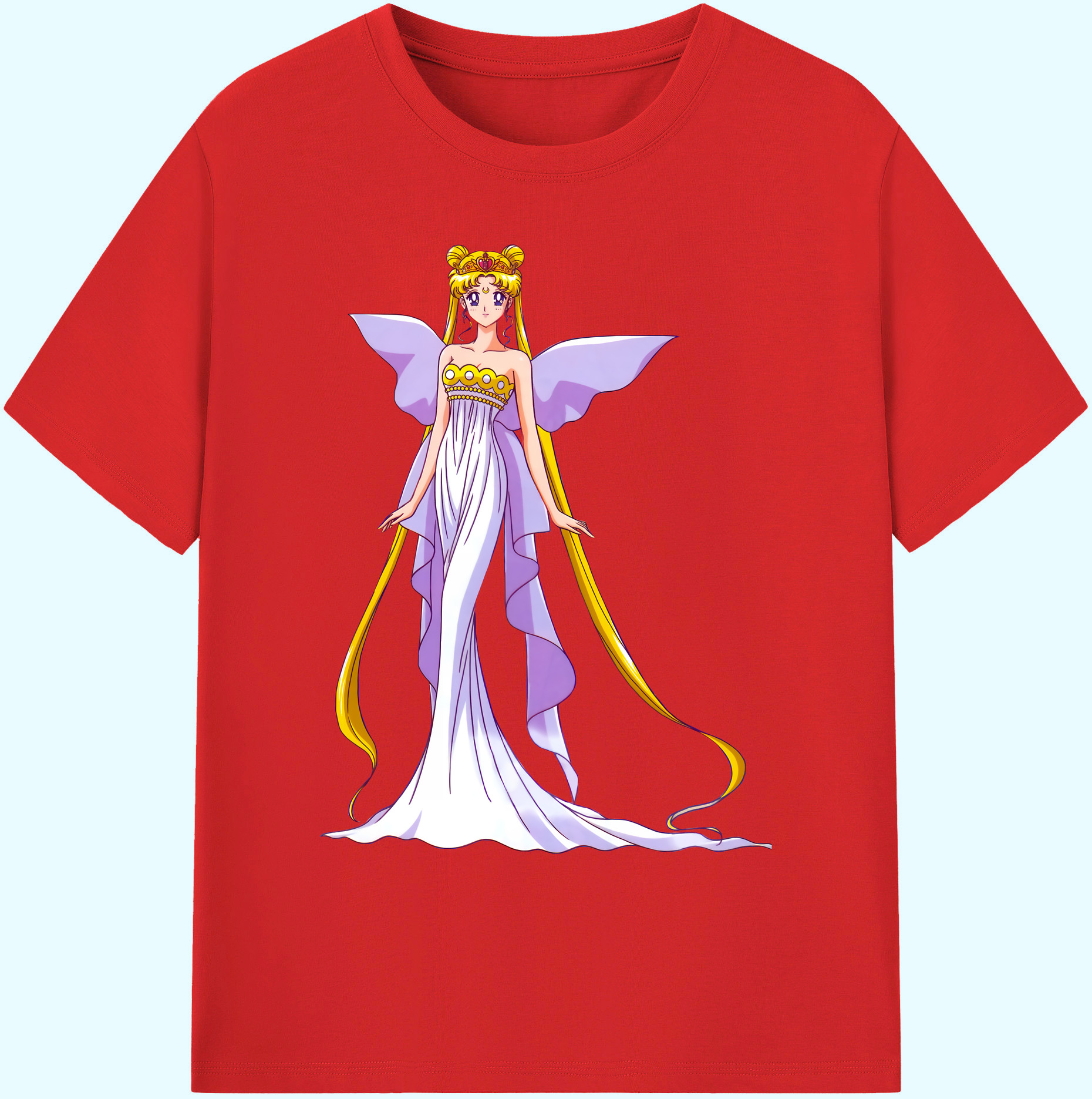 （画像用） 美少女戦士セーラームーン 愛野 美奈子 あいの みなこ Sailor Moon Aino Minako 綿100％ メンズ半袖Tシャツ｜肌触りやわらか＆通気性