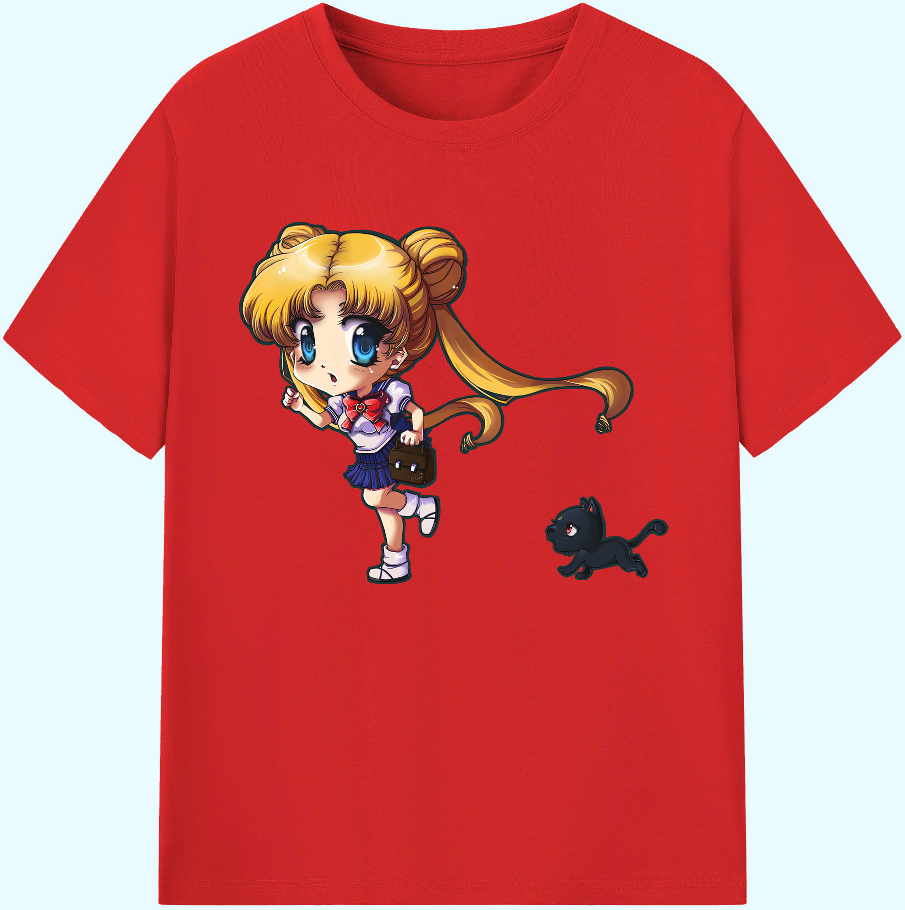 （画像用） 美少女戦士セーラームーン 愛野 美奈子 あいの みなこ Sailor Moon Aino Minako 綿100％ メンズ半袖Tシャツ｜肌触りやわらか＆通気性