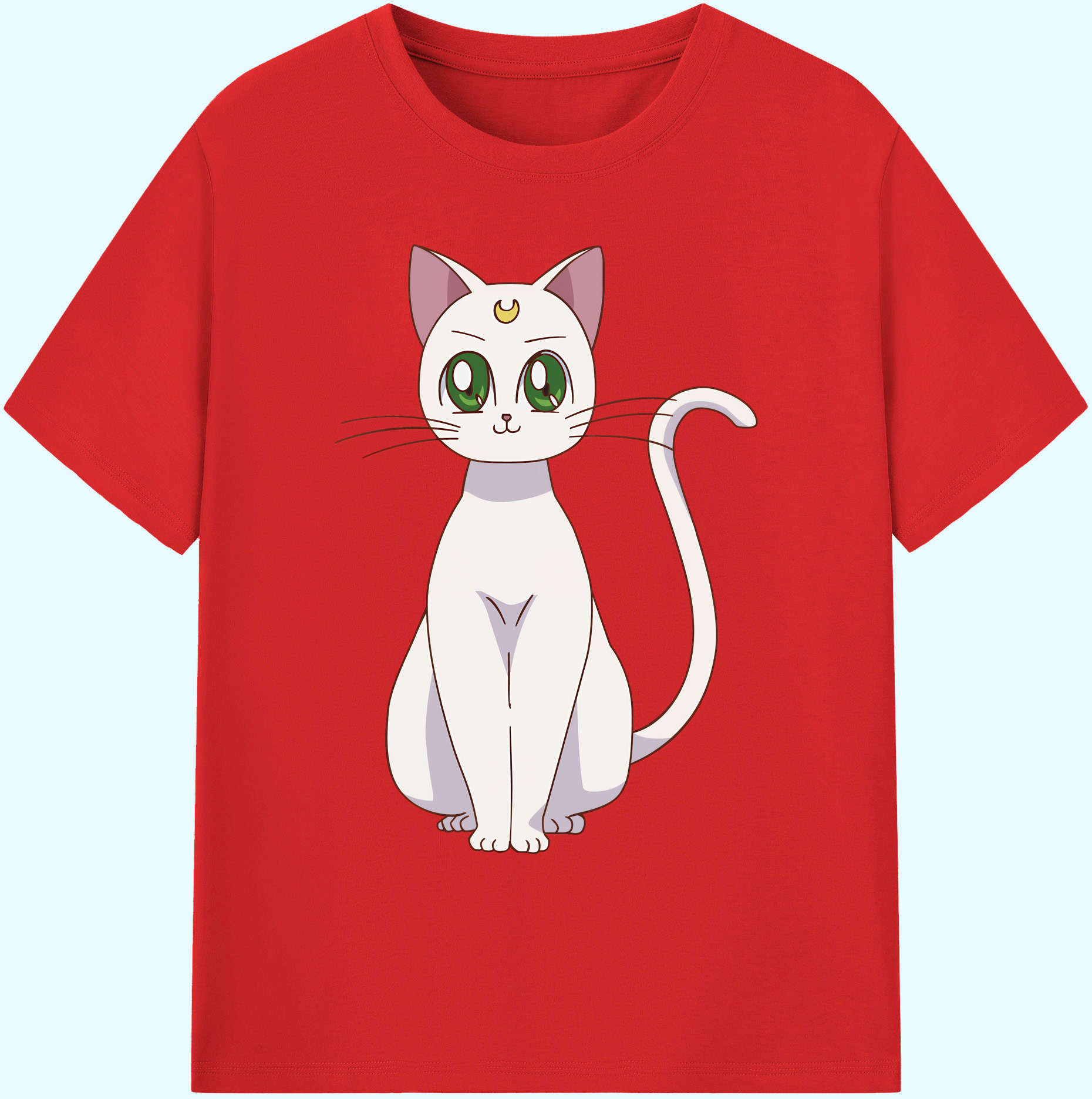 （画像用） 美少女戦士セーラームーン Sailor Moon 綿100％ メンズ半袖Tシャツ｜肌触りやわらか＆通気性