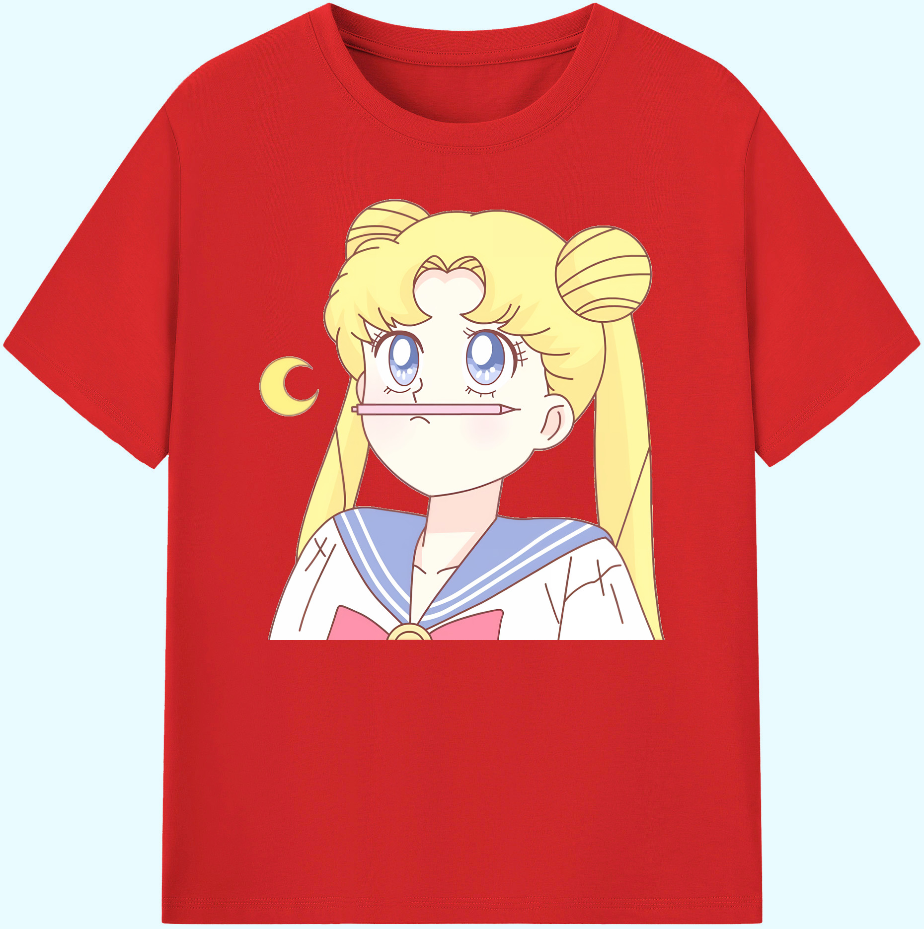 （画像用） 美少女戦士セーラームーン 愛野 美奈子 あいの みなこ Sailor Moon Aino Minako 綿100％ メンズ半袖Tシャツ｜肌触りやわらか＆通気性