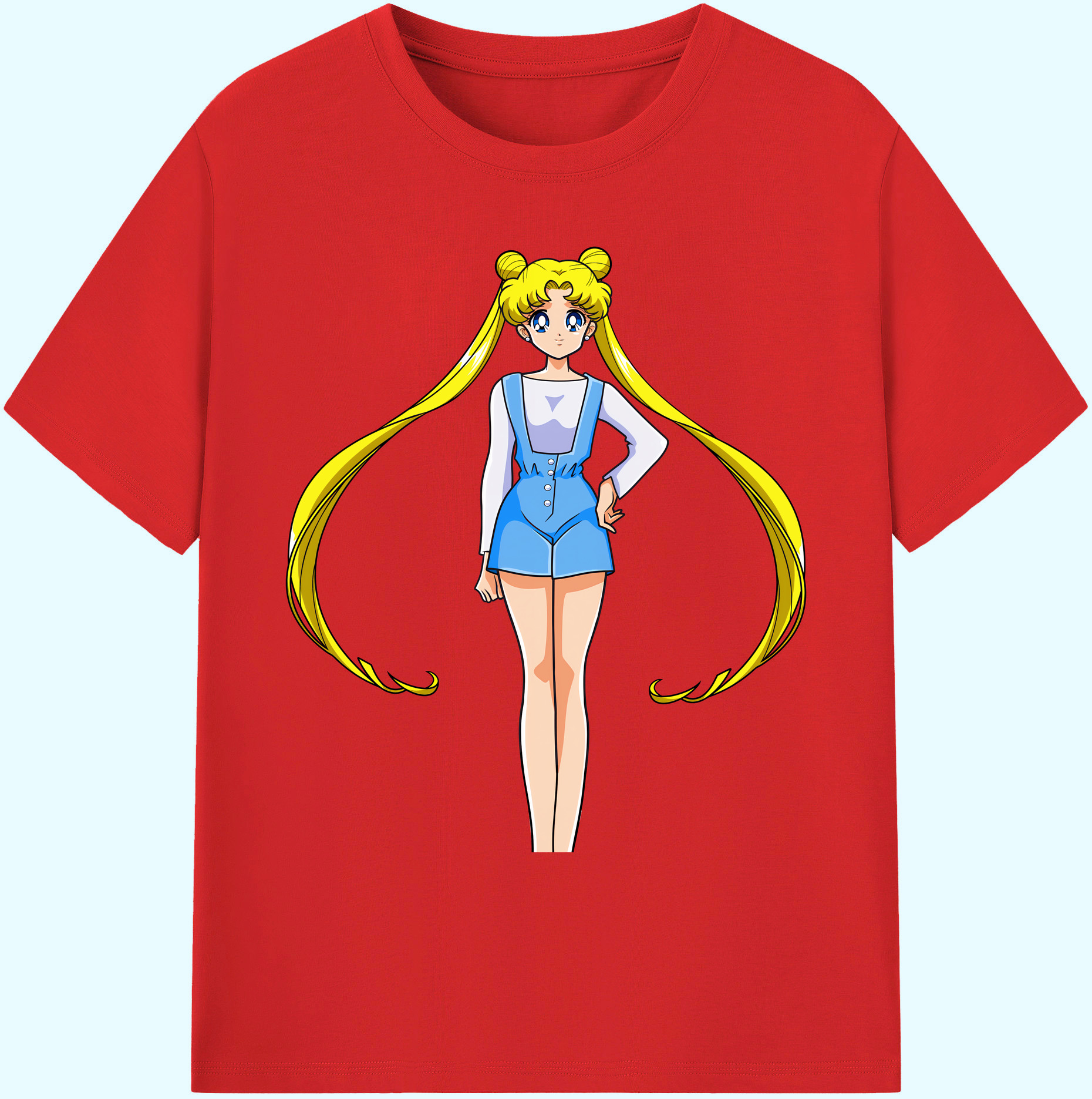 （画像用） 美少女戦士セーラームーン 愛野 美奈子 あいの みなこ Sailor Moon Aino Minako 綿100％ メンズ半袖Tシャツ｜肌触りやわらか＆通気性