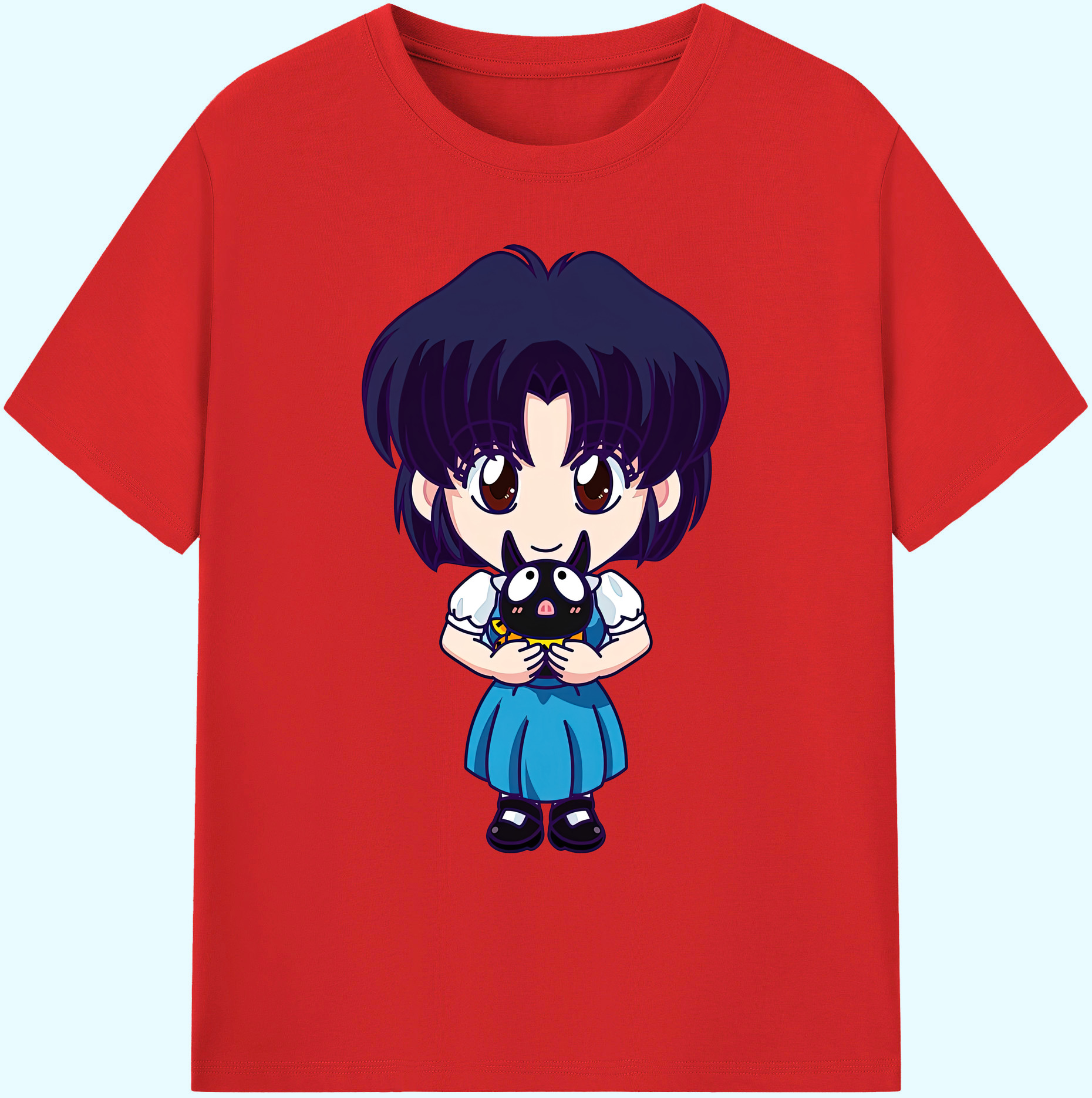 （画像用） 美少女戦士セーラームーン 水野 亜美 みずの あみ Sailor Moon Mizuno Ami 綿100％ メンズ半袖Tシャツ｜肌触りやわらか＆通気性