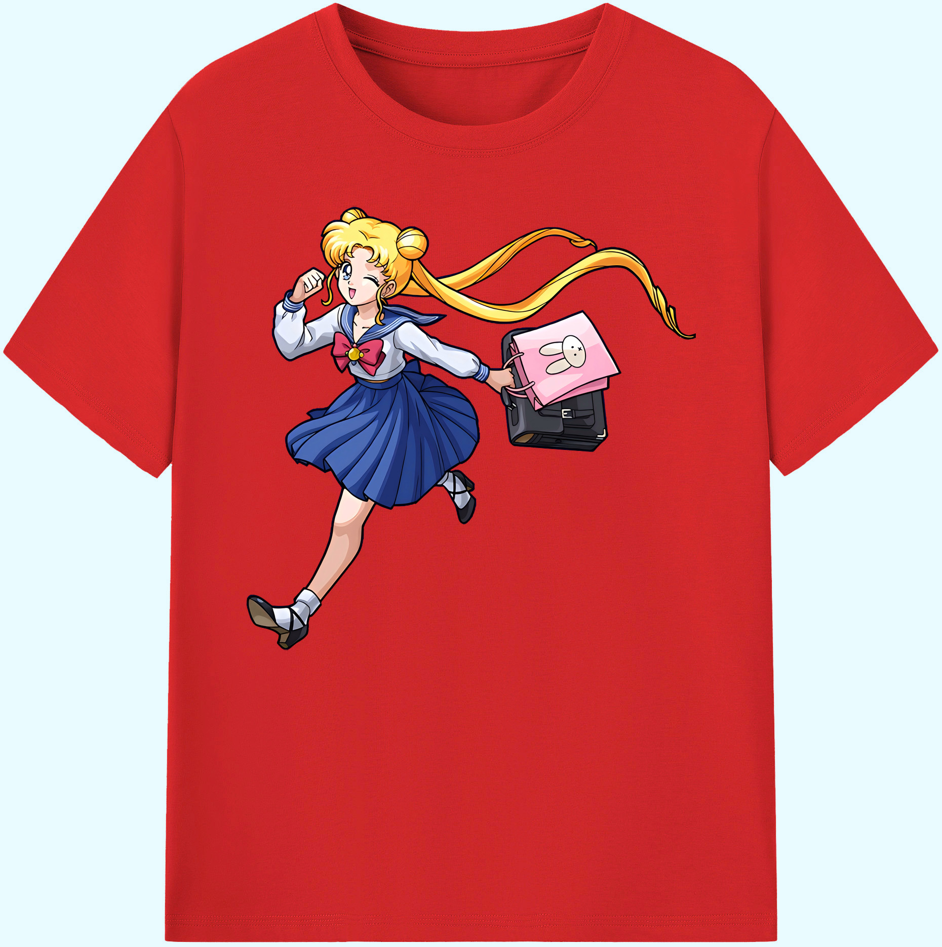 （画像用） 美少女戦士セーラームーン 愛野 美奈子 あいの みなこ Sailor Moon Aino Minako 綿100％ メンズ半袖Tシャツ｜肌触りやわらか＆通気性