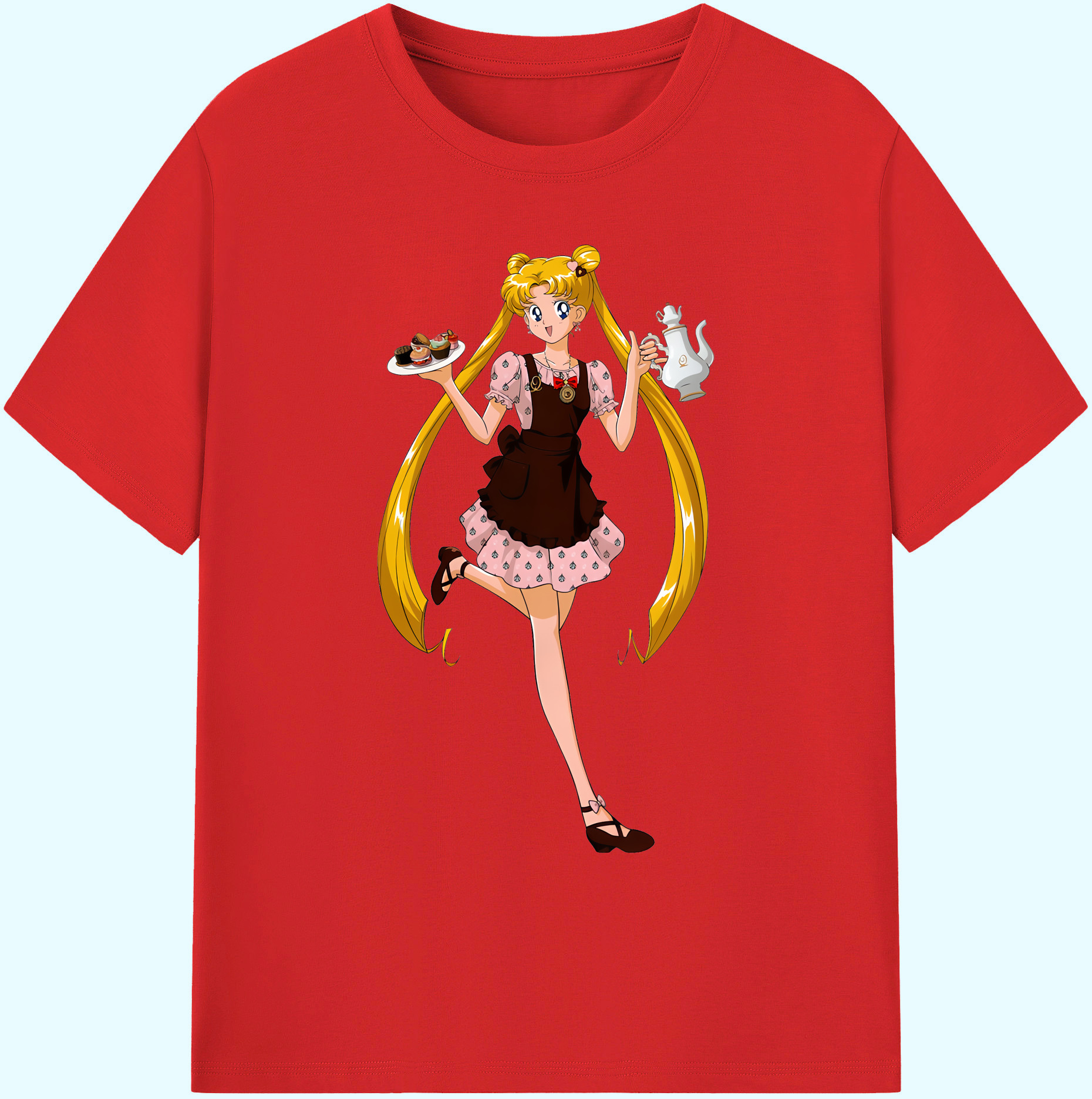 （画像用） 美少女戦士セーラームーン 愛野 美奈子 あいの みなこ Sailor Moon Aino Minako 綿100％ メンズ半袖Tシャツ｜肌触りやわらか＆通気性